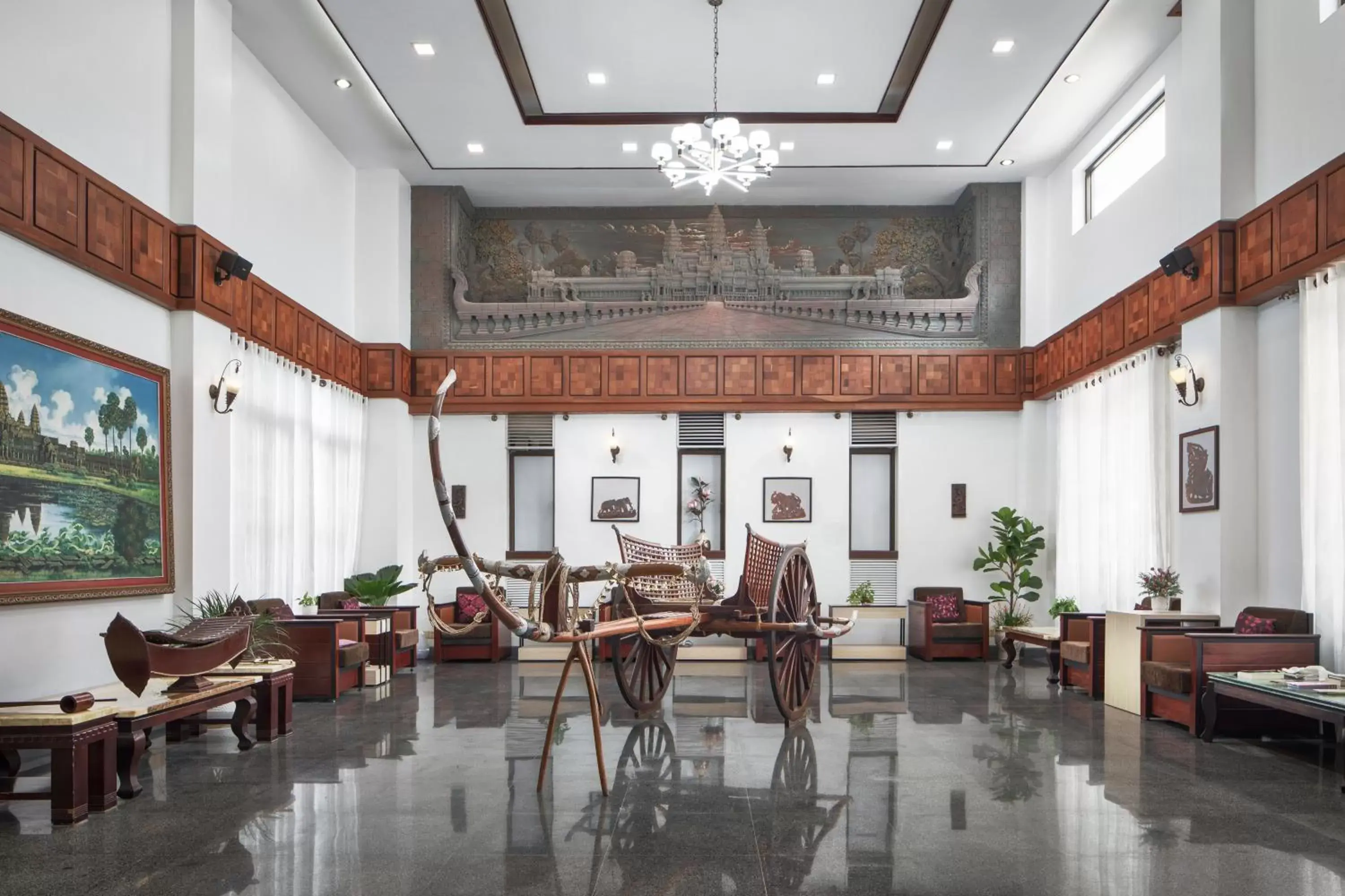 Lobby or reception, Restaurant/Places to Eat in Ohana Phnom Penh Palace Hotel