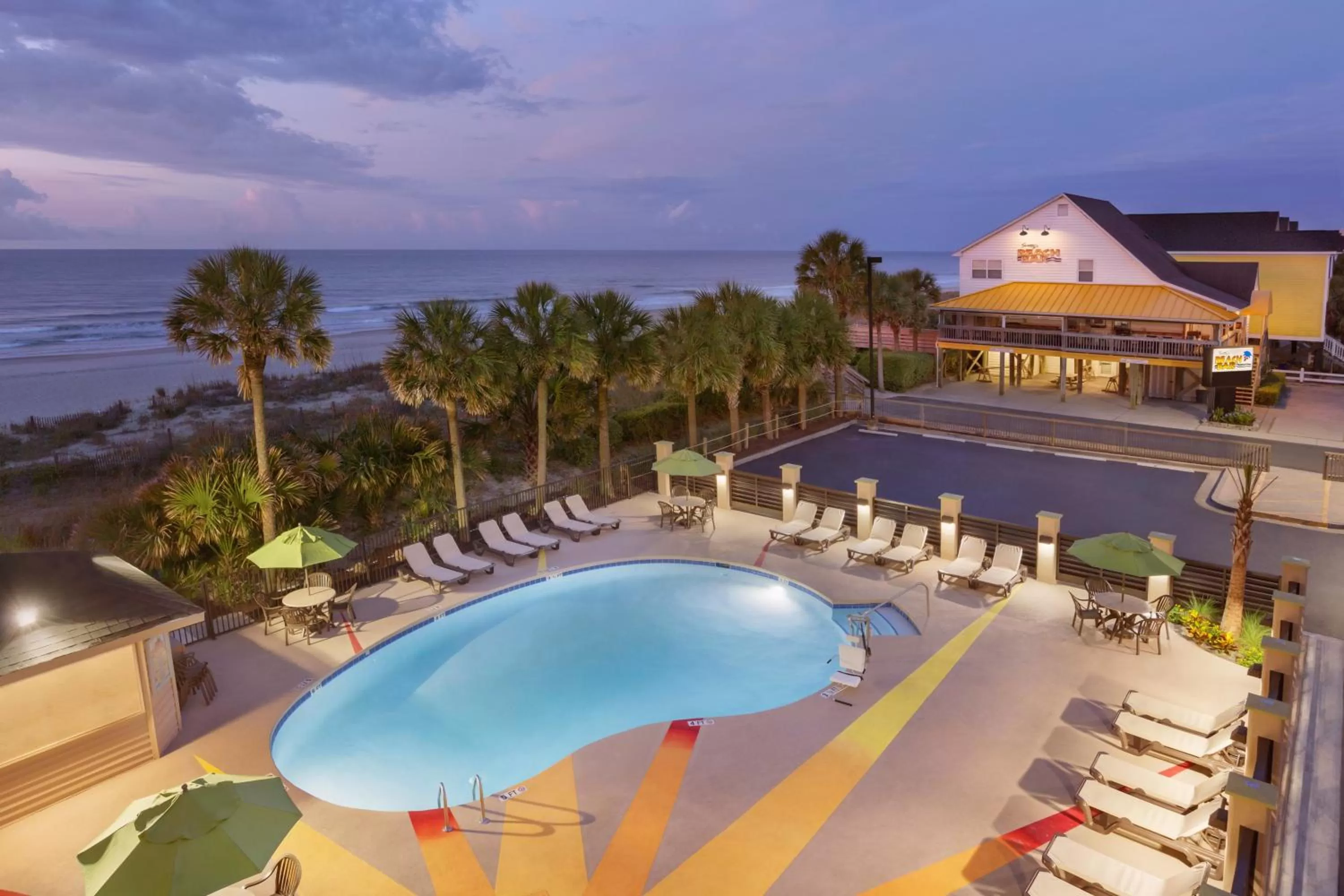 Bird's eye view in Surfside Beach Oceanfront Hotel