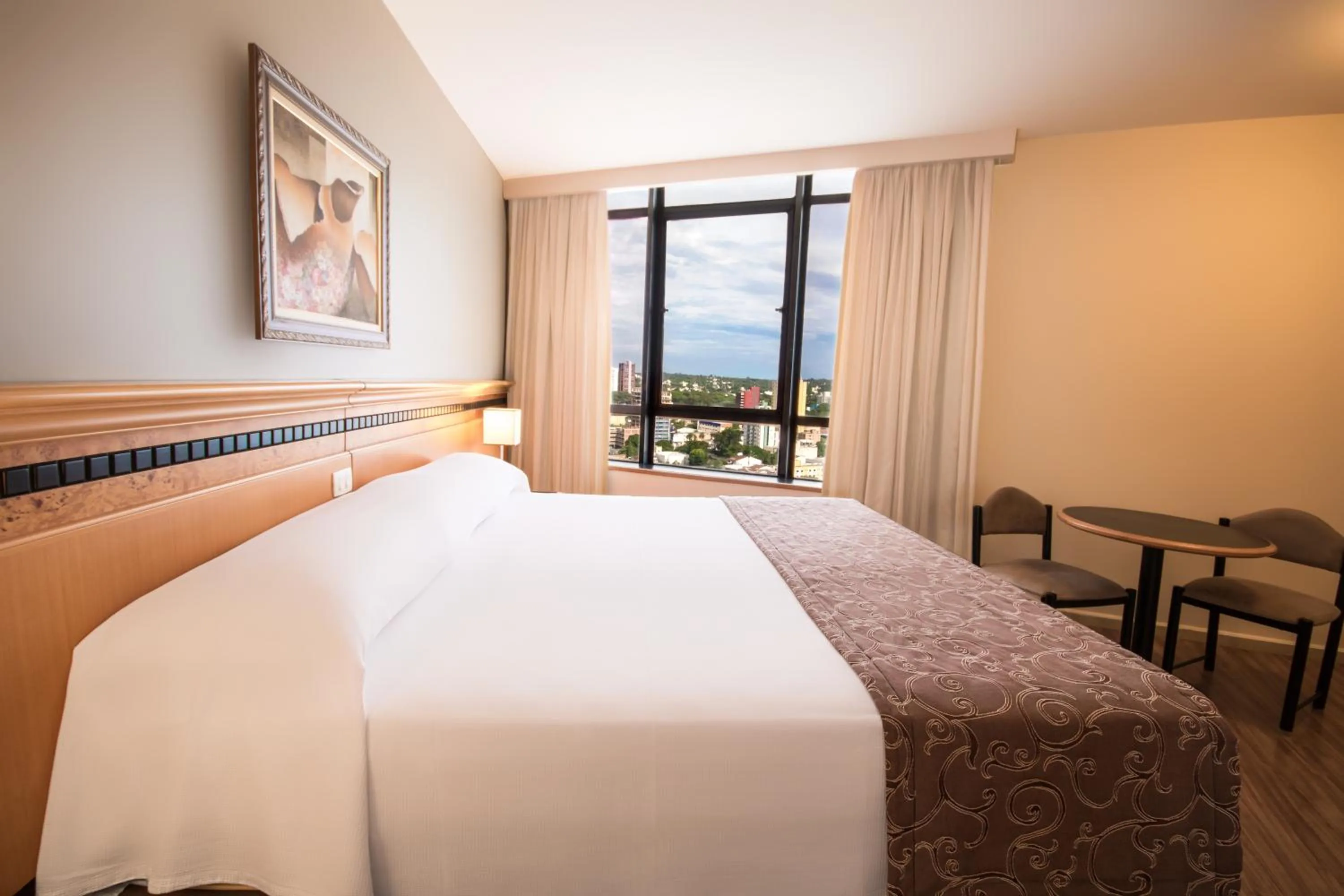 Bed in Hotel Golden Park Internacional Foz & Convenções By Nacional Inn