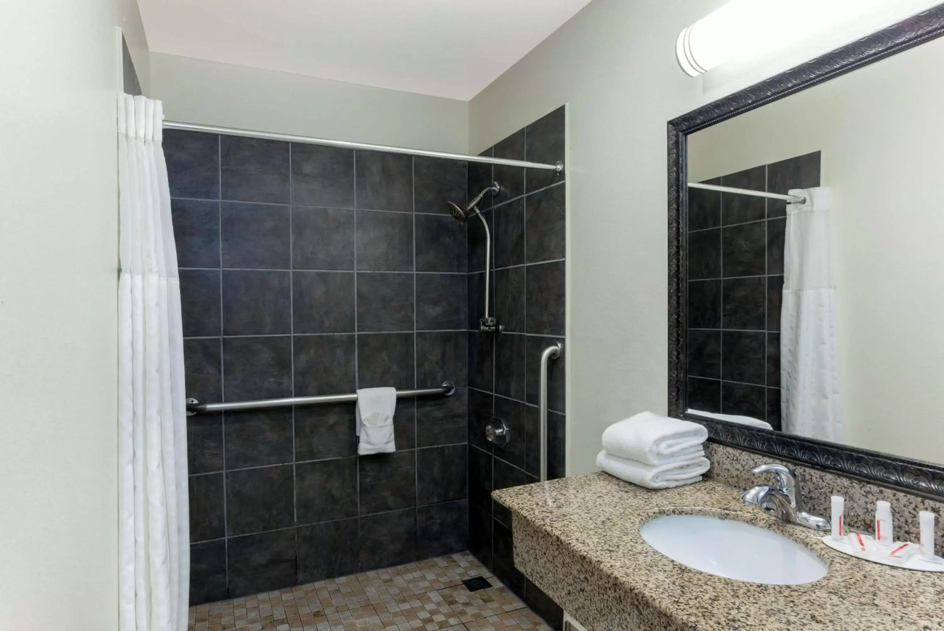 Shower, Bathroom in Super 8 by Wyndham San Diego Hotel Circle