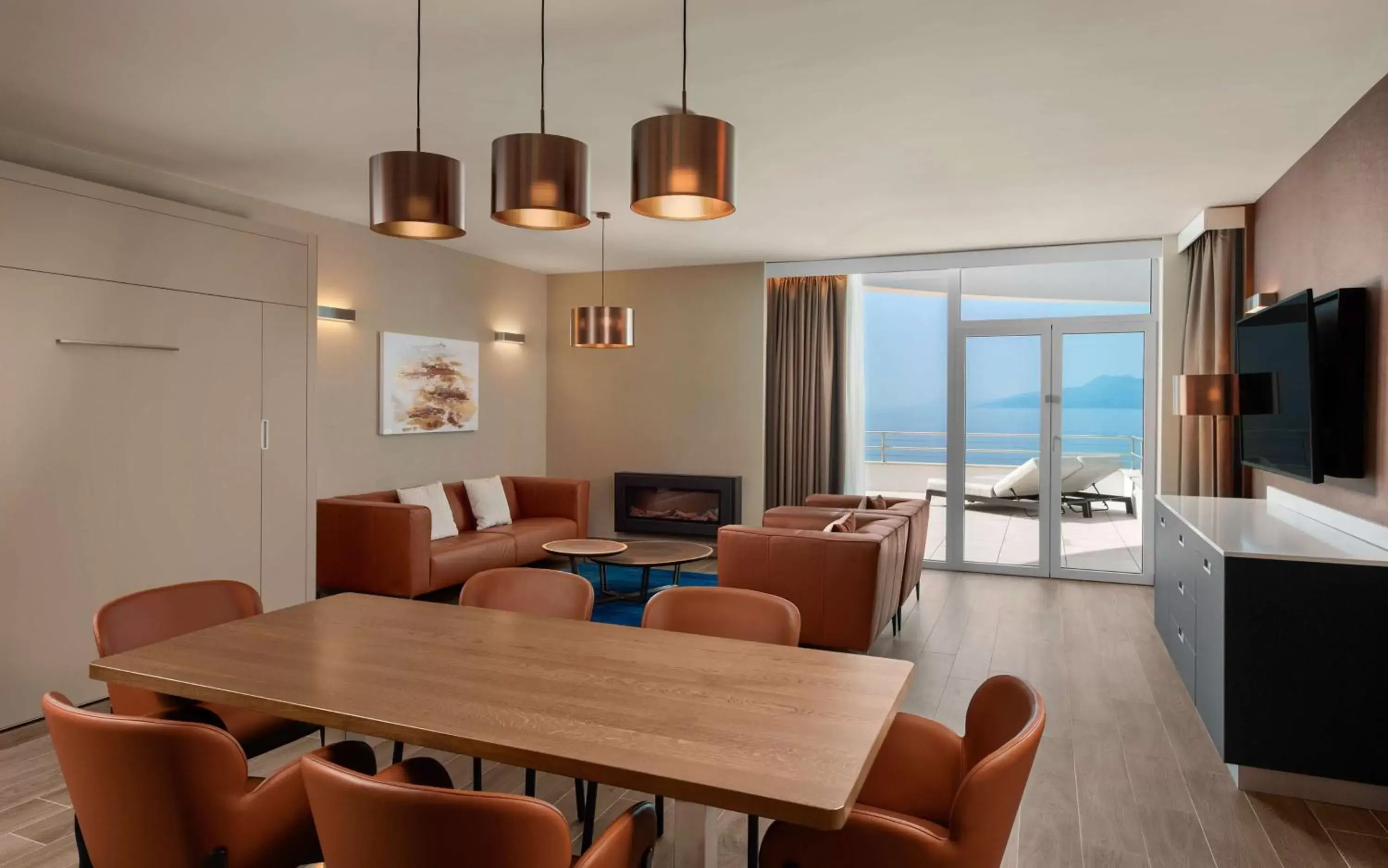 Two Bedroom Seaview Family Apartment in Hilton Rijeka Costabella Beach Resort And Spa