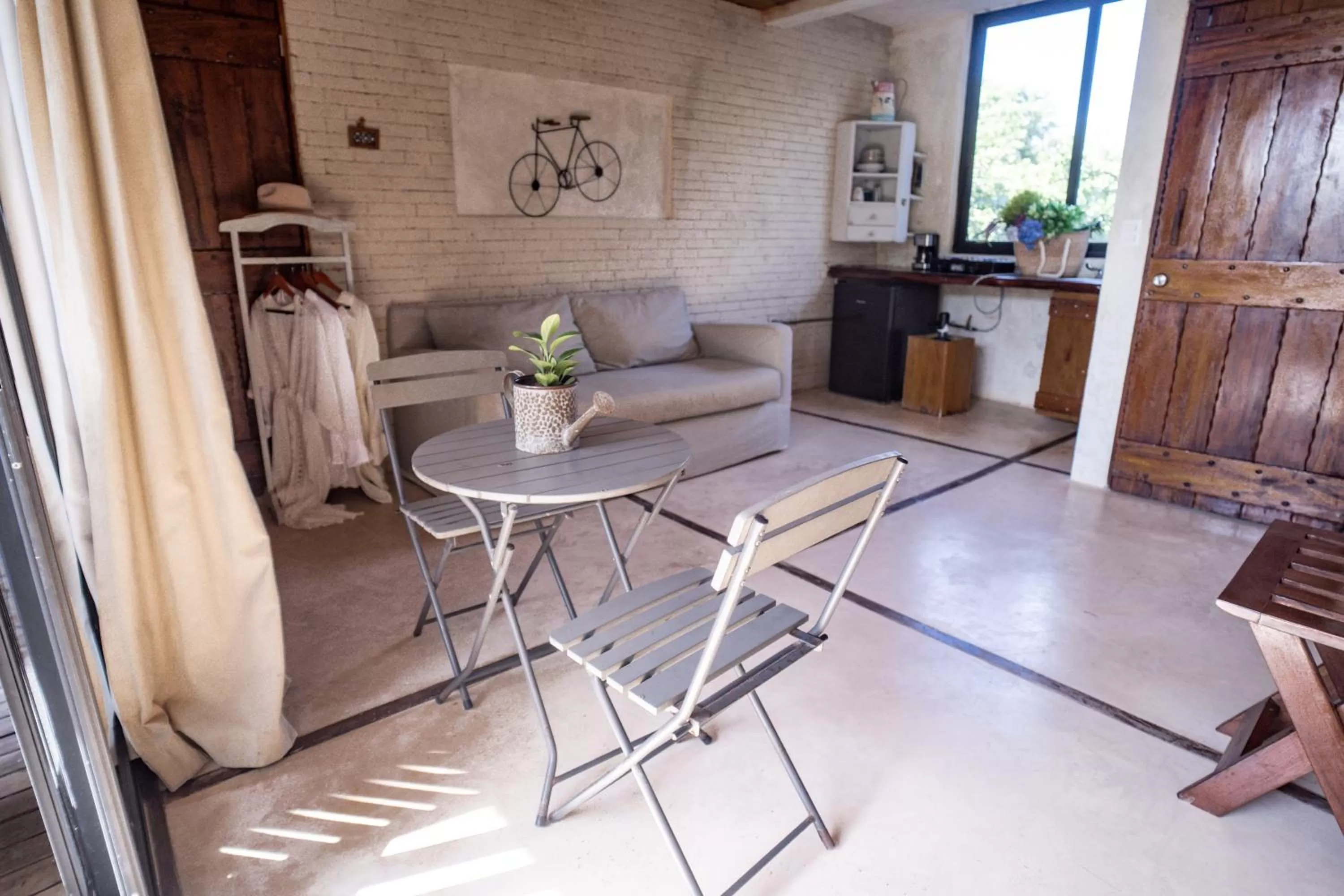 Living room in Suites Tulum