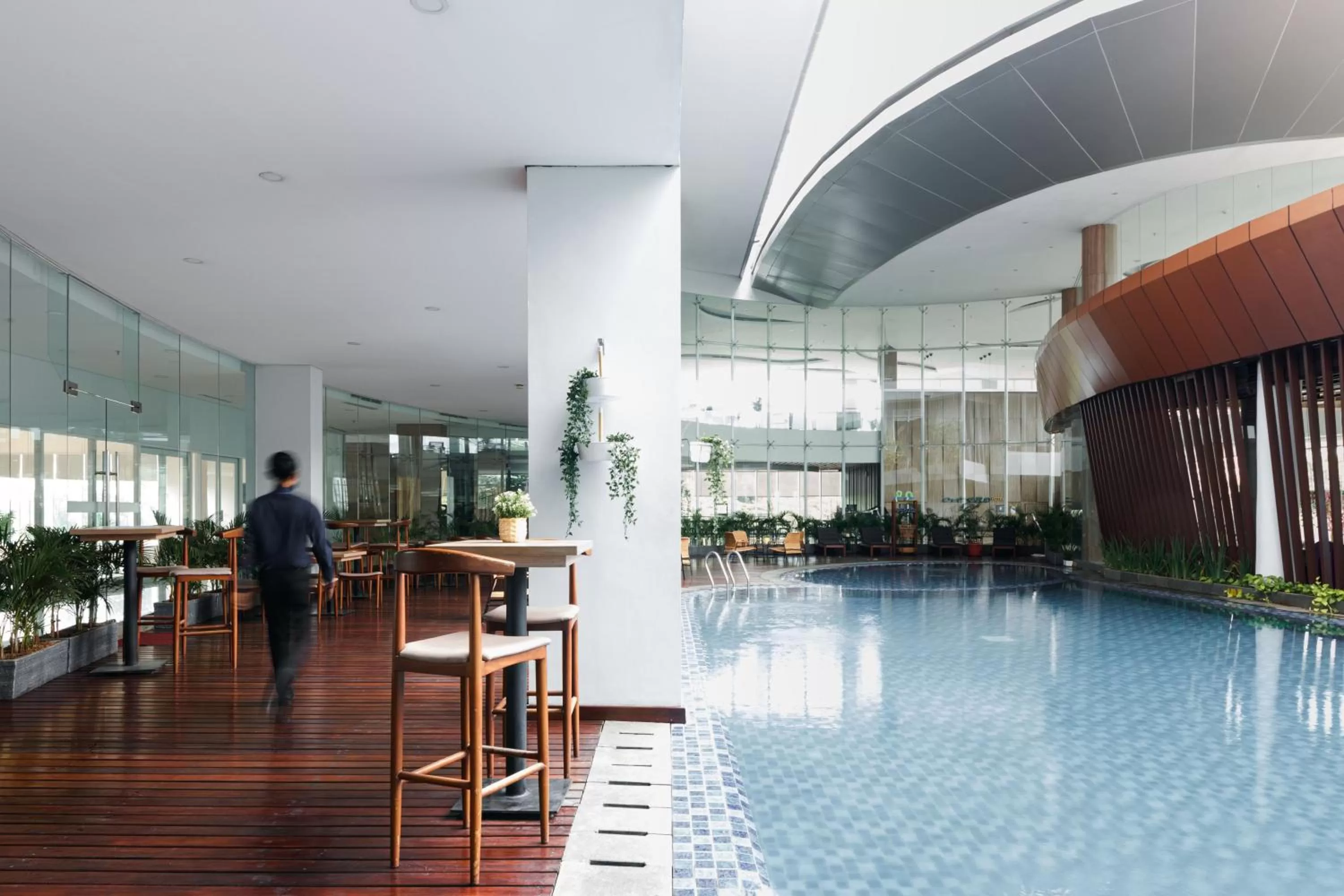 Swimming pool in Antero Hotel Jababeka Cikarang