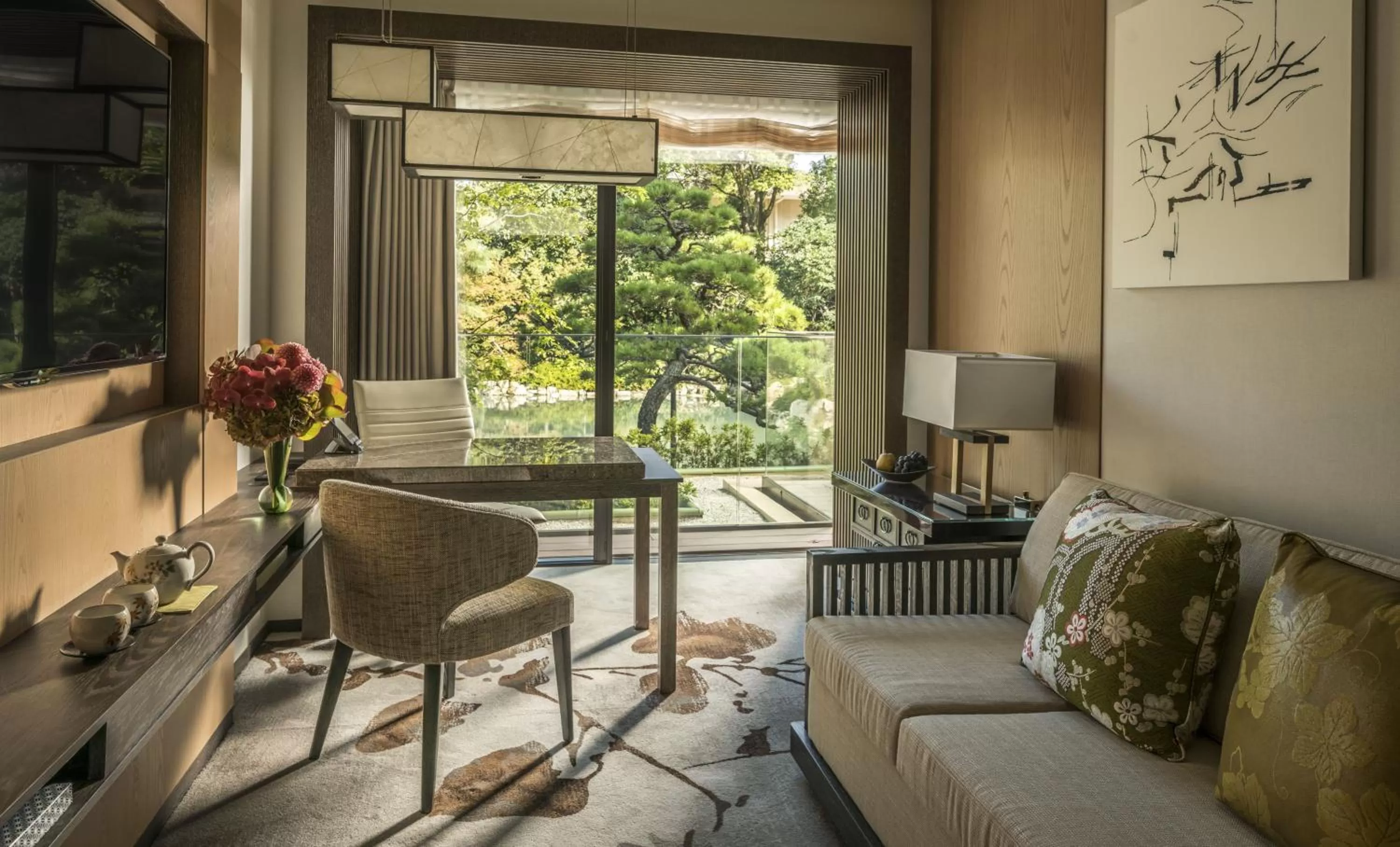 Living room in Four Seasons Hotel Kyoto