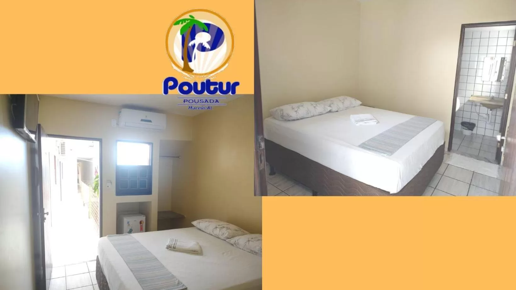 Bed in Poutur Pousada
