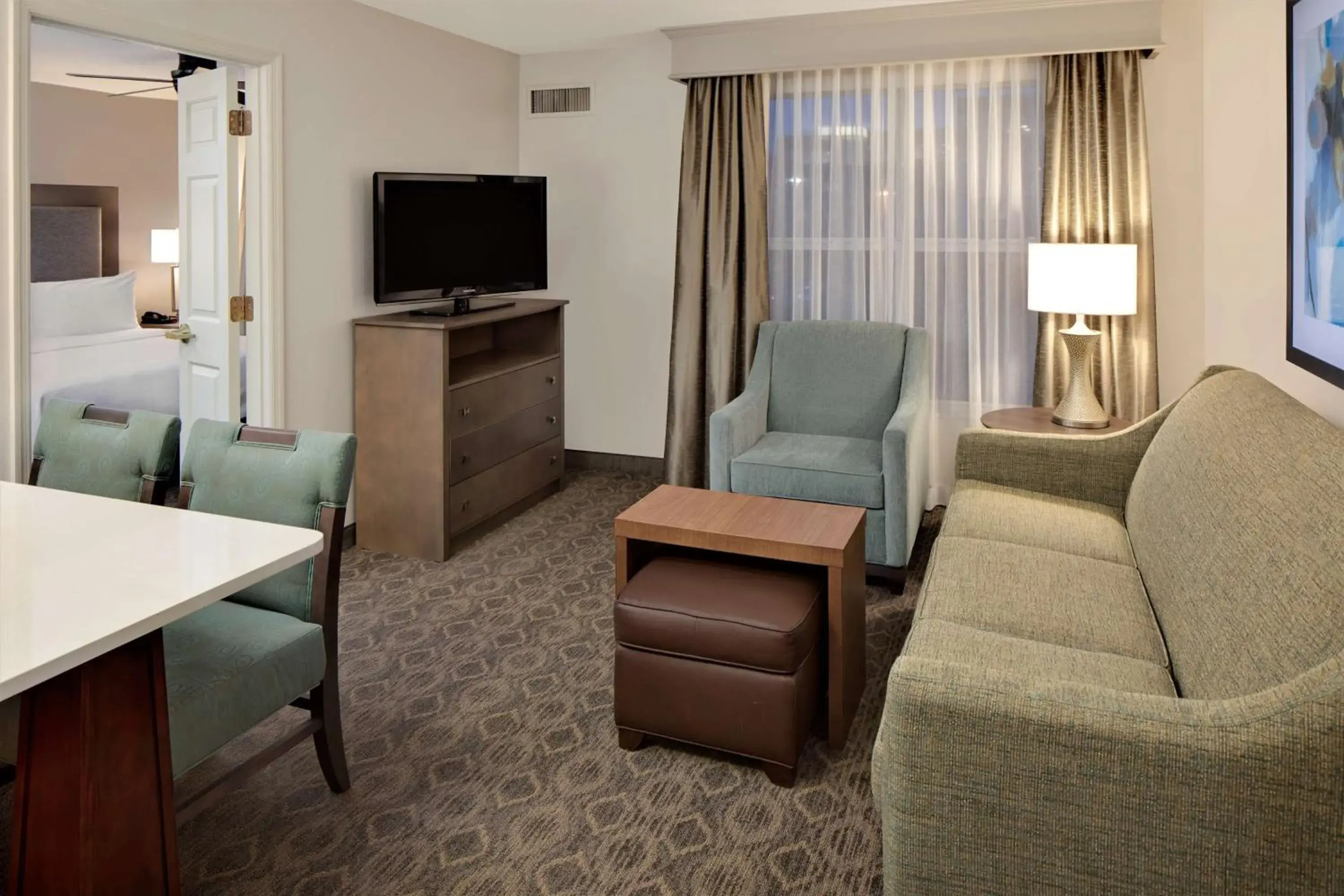 Living room, Seating Area in Homewood Suites by Hilton Minneapolis-Mall Of America