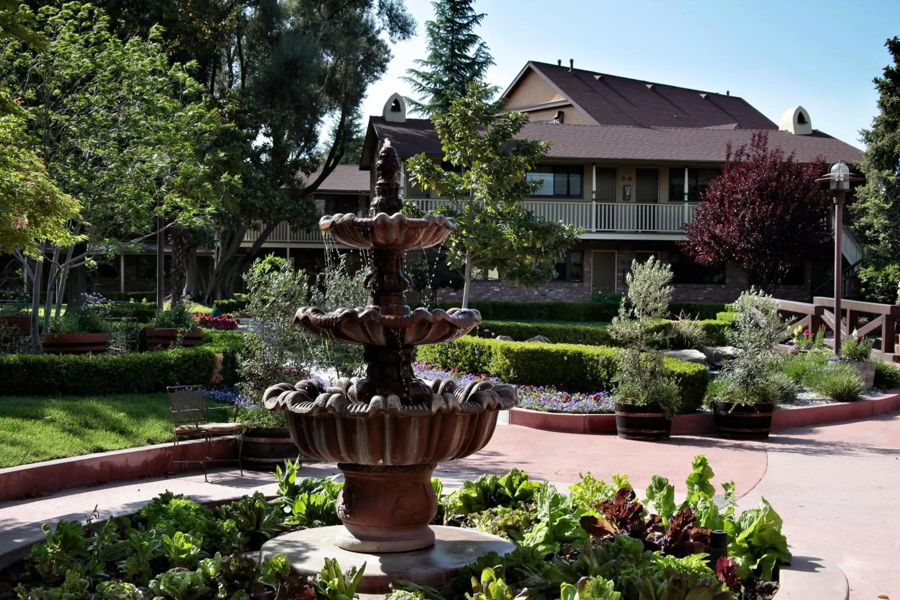 Patio, Property Building in Paso Robles Inn