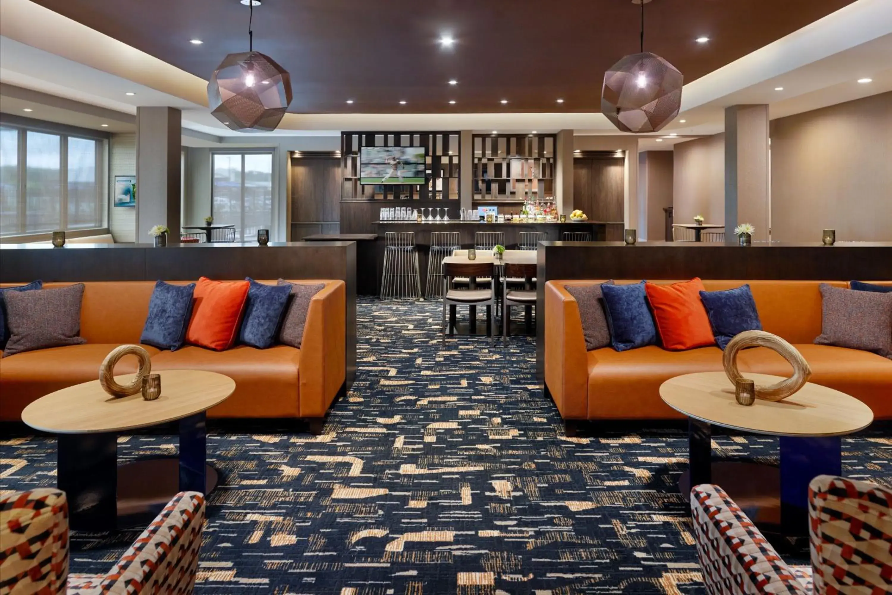 Lobby or reception, Lounge/Bar in SpringHill Suites by Marriott Franklin Mint