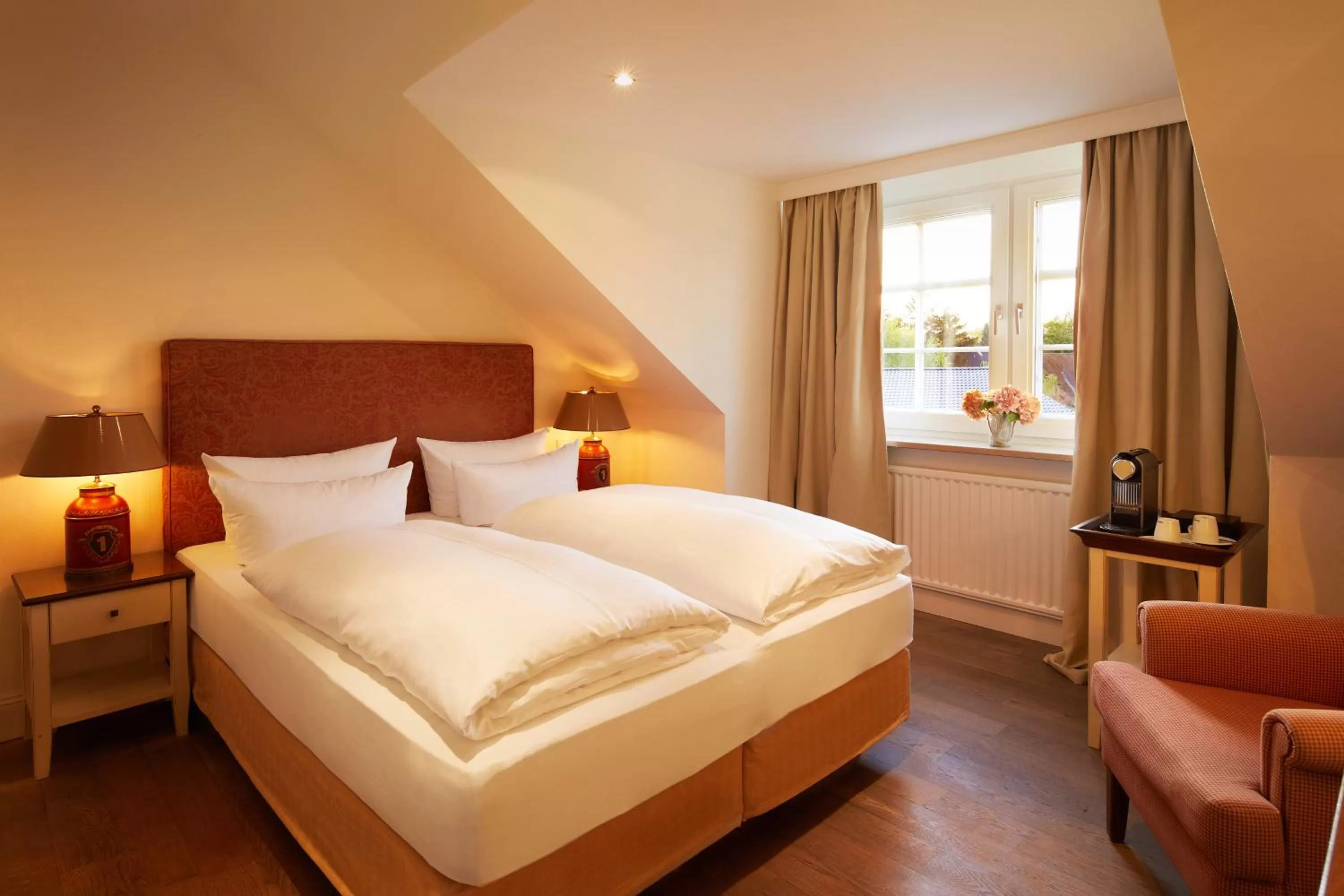 Bed in Fuchsbau Romantik Hotel & SPA Restaurant & FOX Bar