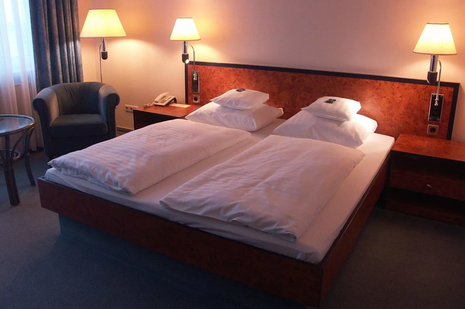 Bed in Hotel Arkadia
