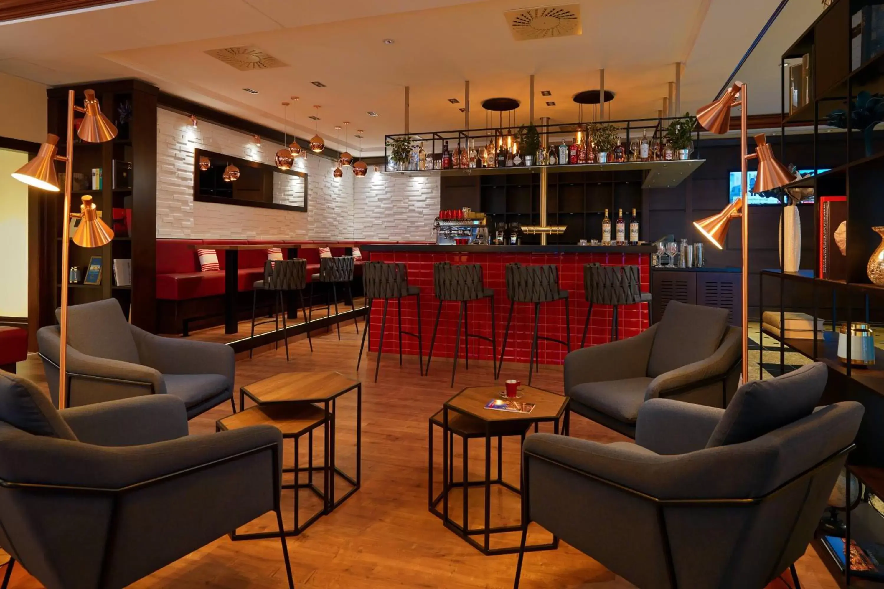 Restaurant/places to eat, Lounge/Bar in Leipzig Marriott Hotel