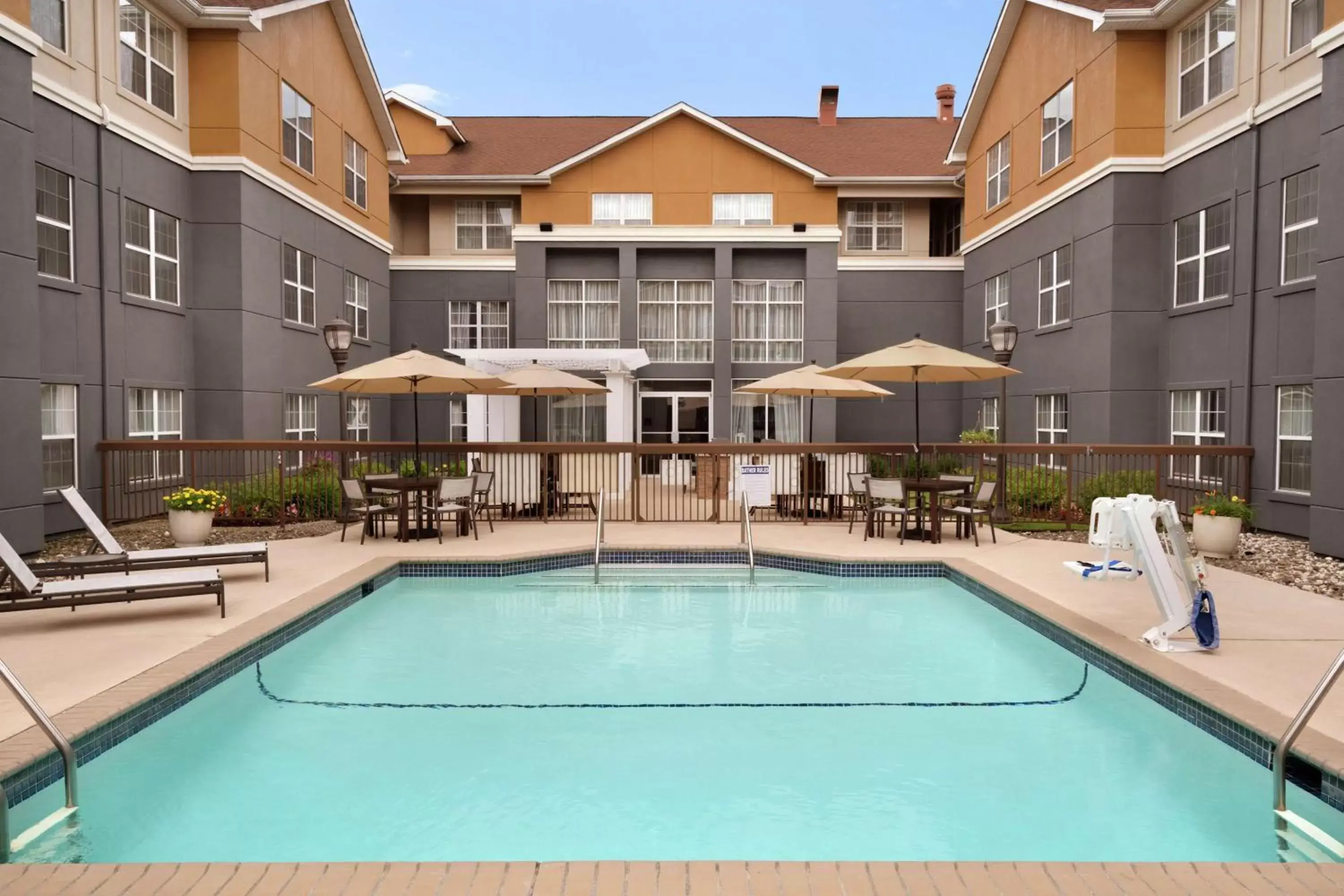 Pool view, Swimming Pool in Homewood Suites by Hilton Mahwah