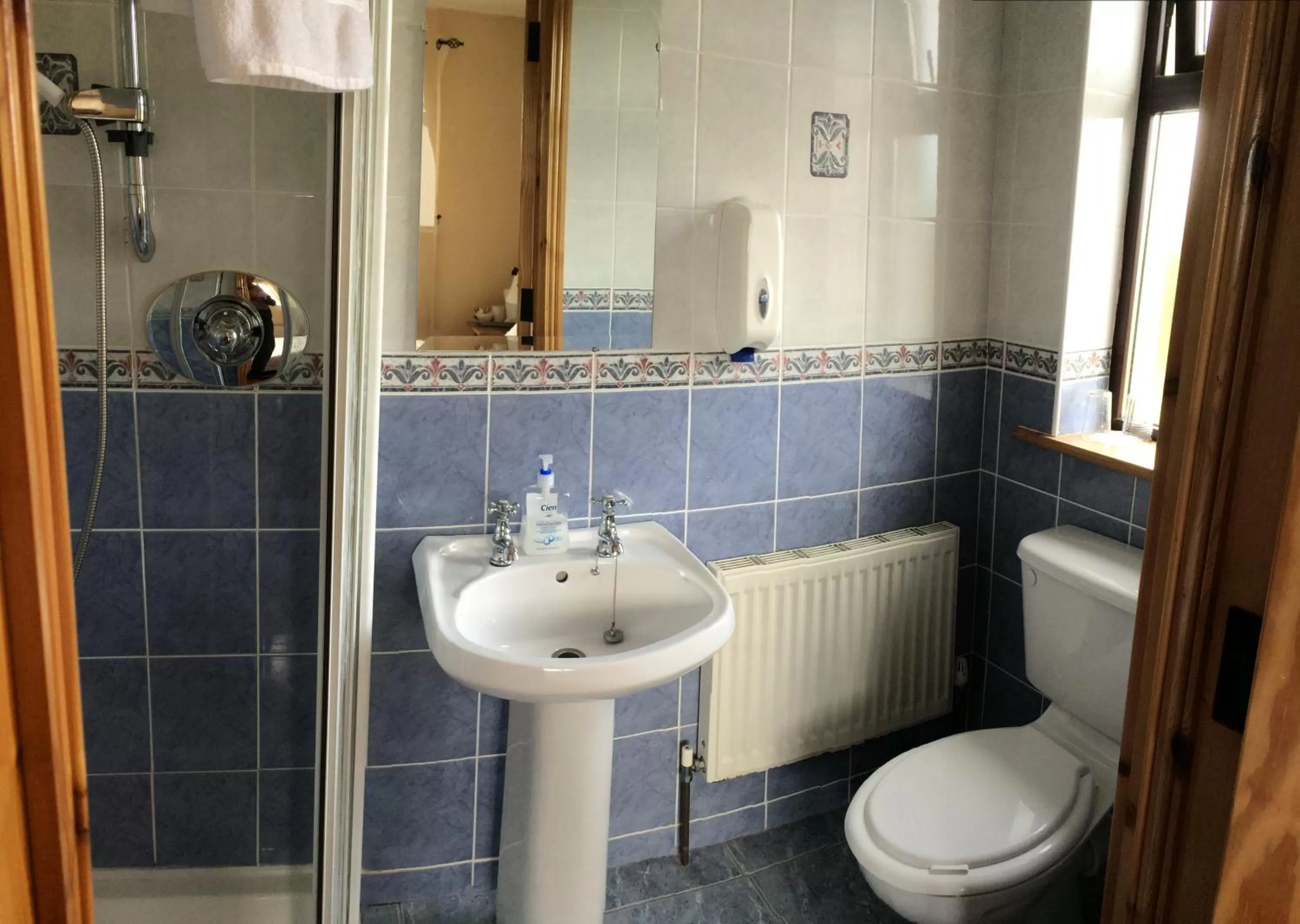 Shower in Johnny B's B&B