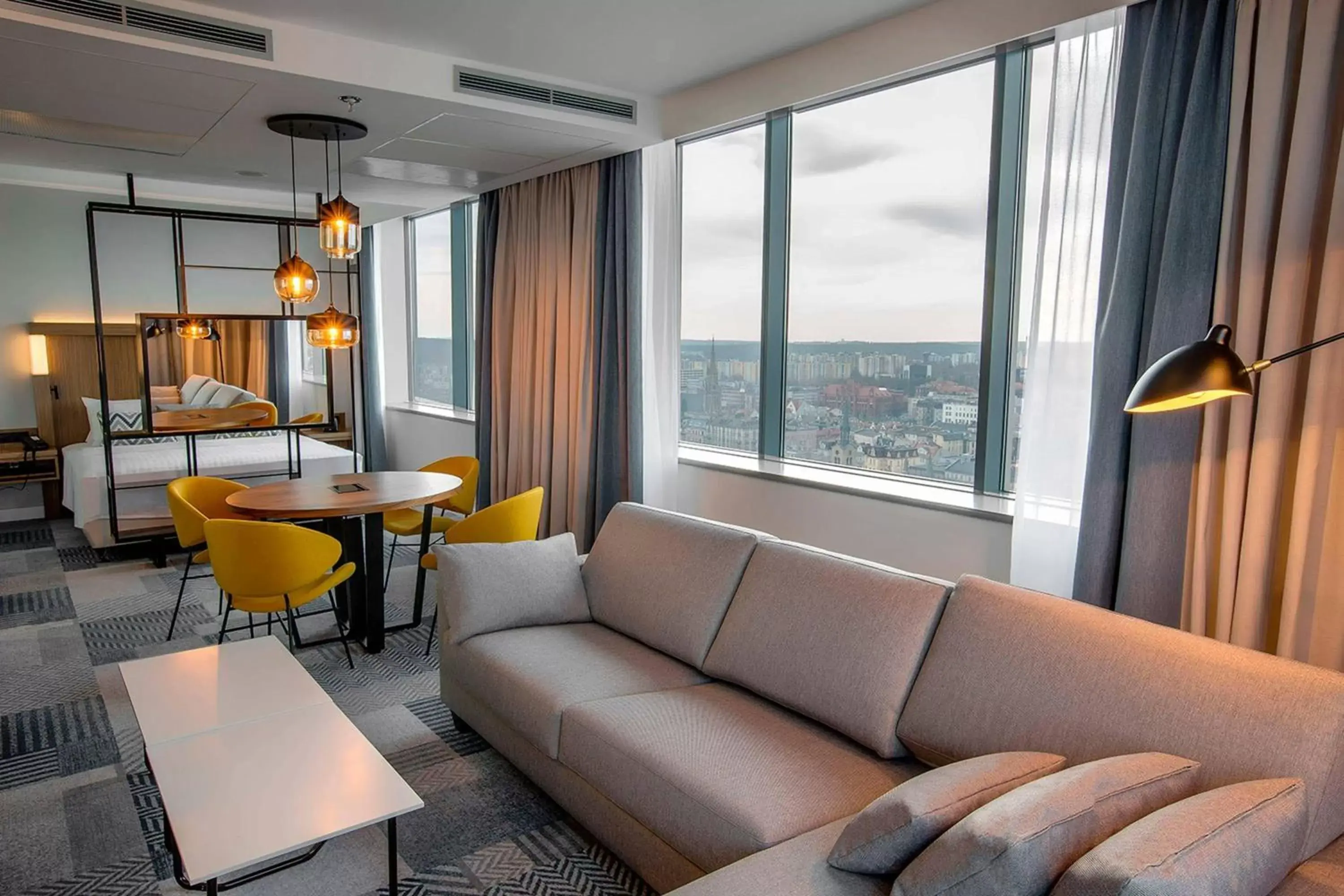 Bedroom, Seating Area in Courtyard by Marriott Katowice City Center