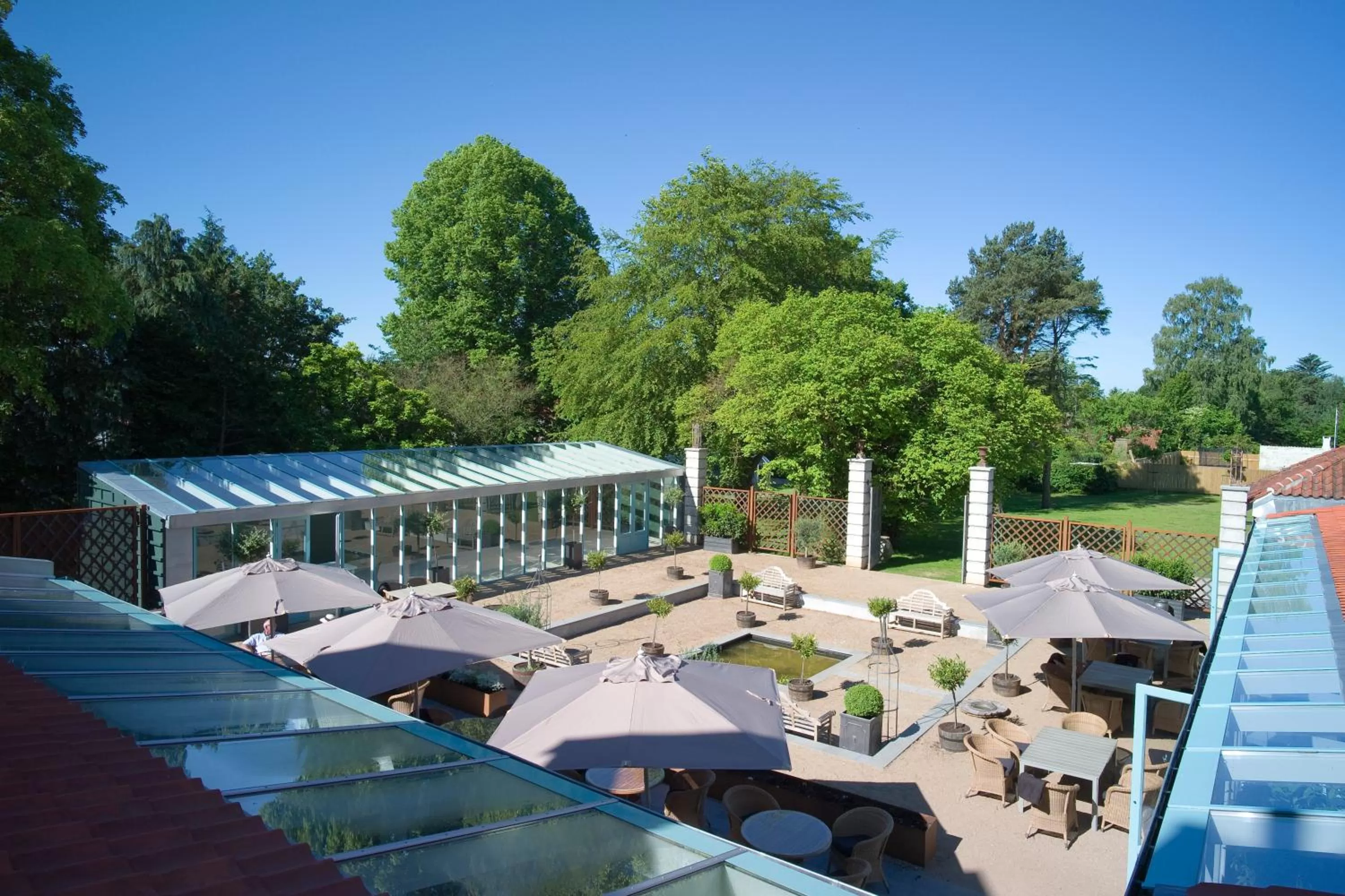 Garden in Hotel Fredensborg Store Kro