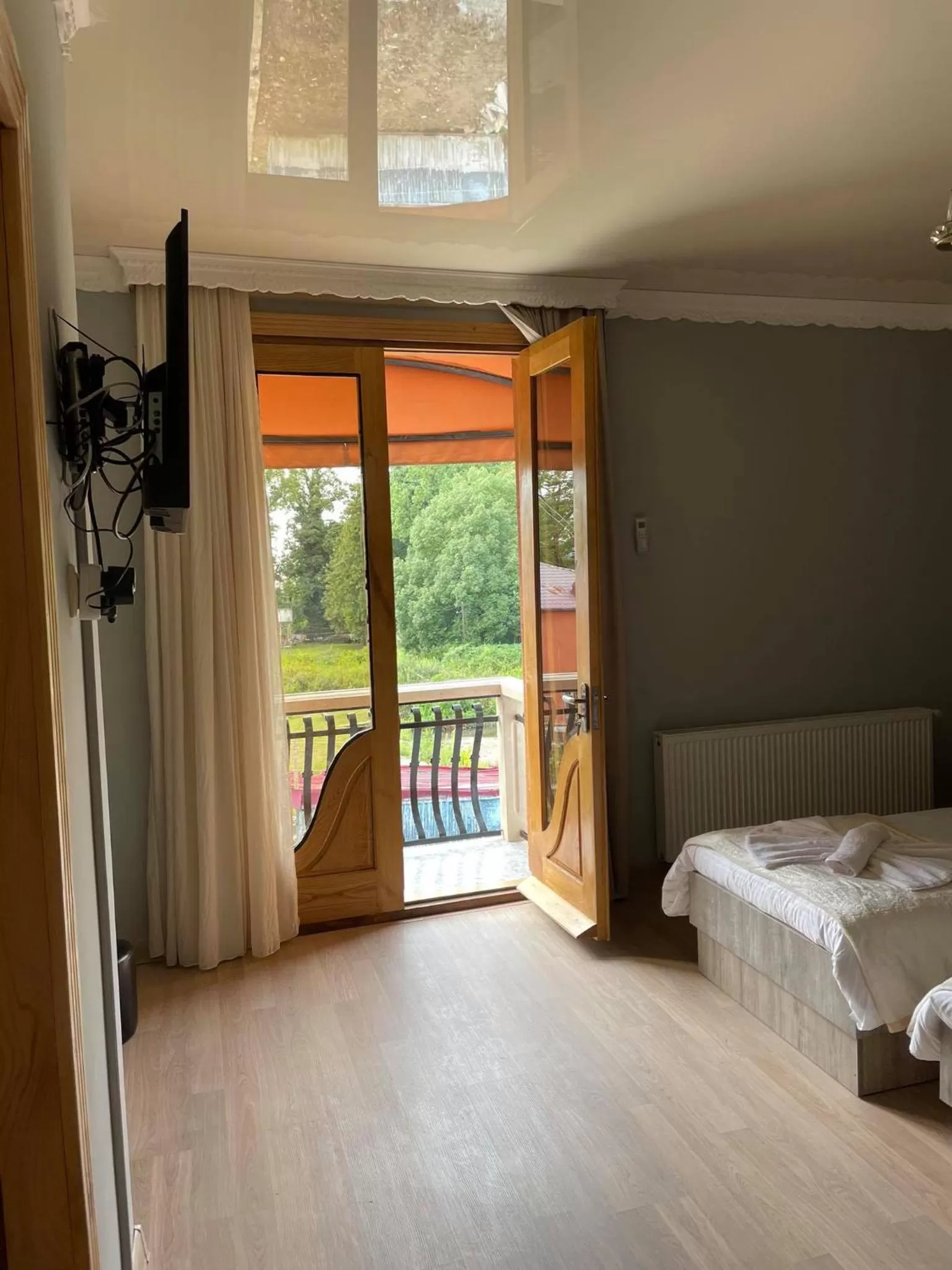 Garden view, Bed in Hotel Shogi