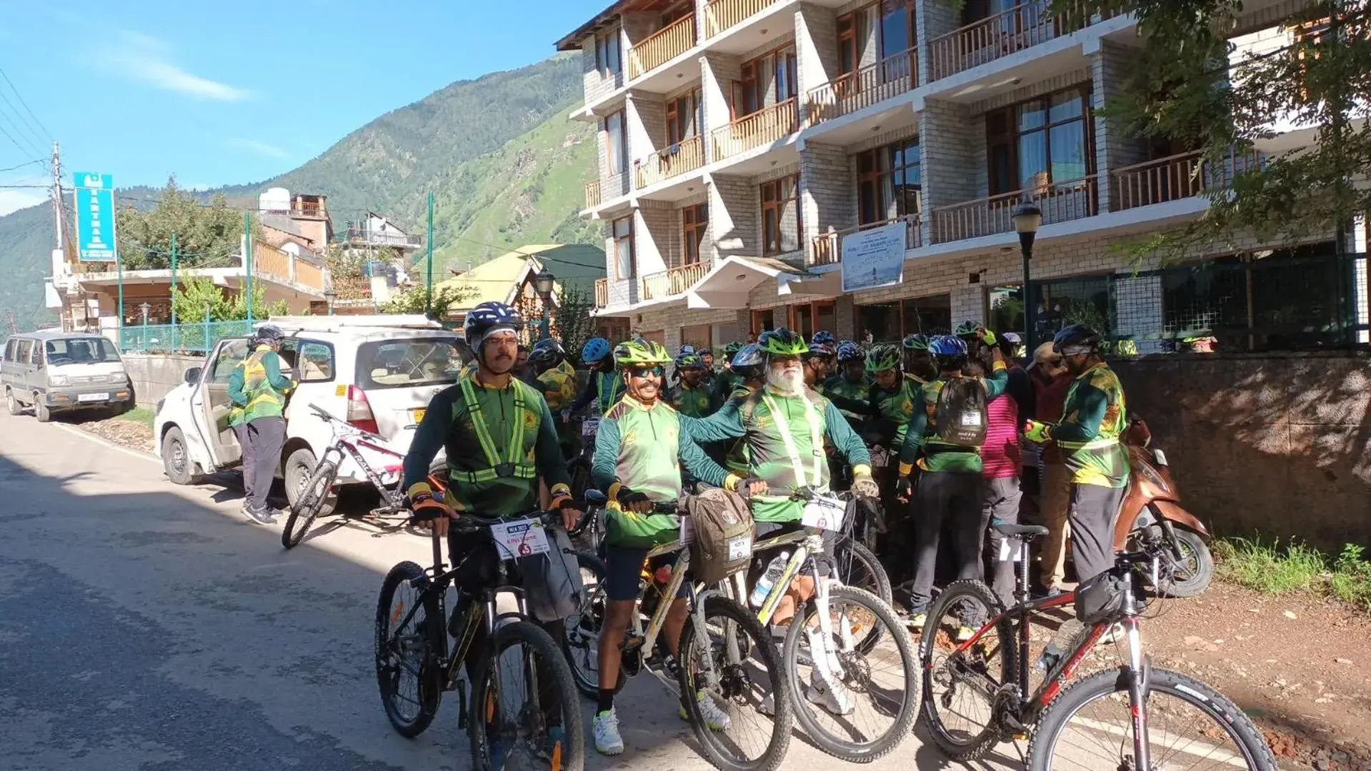 Biking in Sarthak Resorts-Reside in Nature with Best View, 9 kms from Mall Road Manali