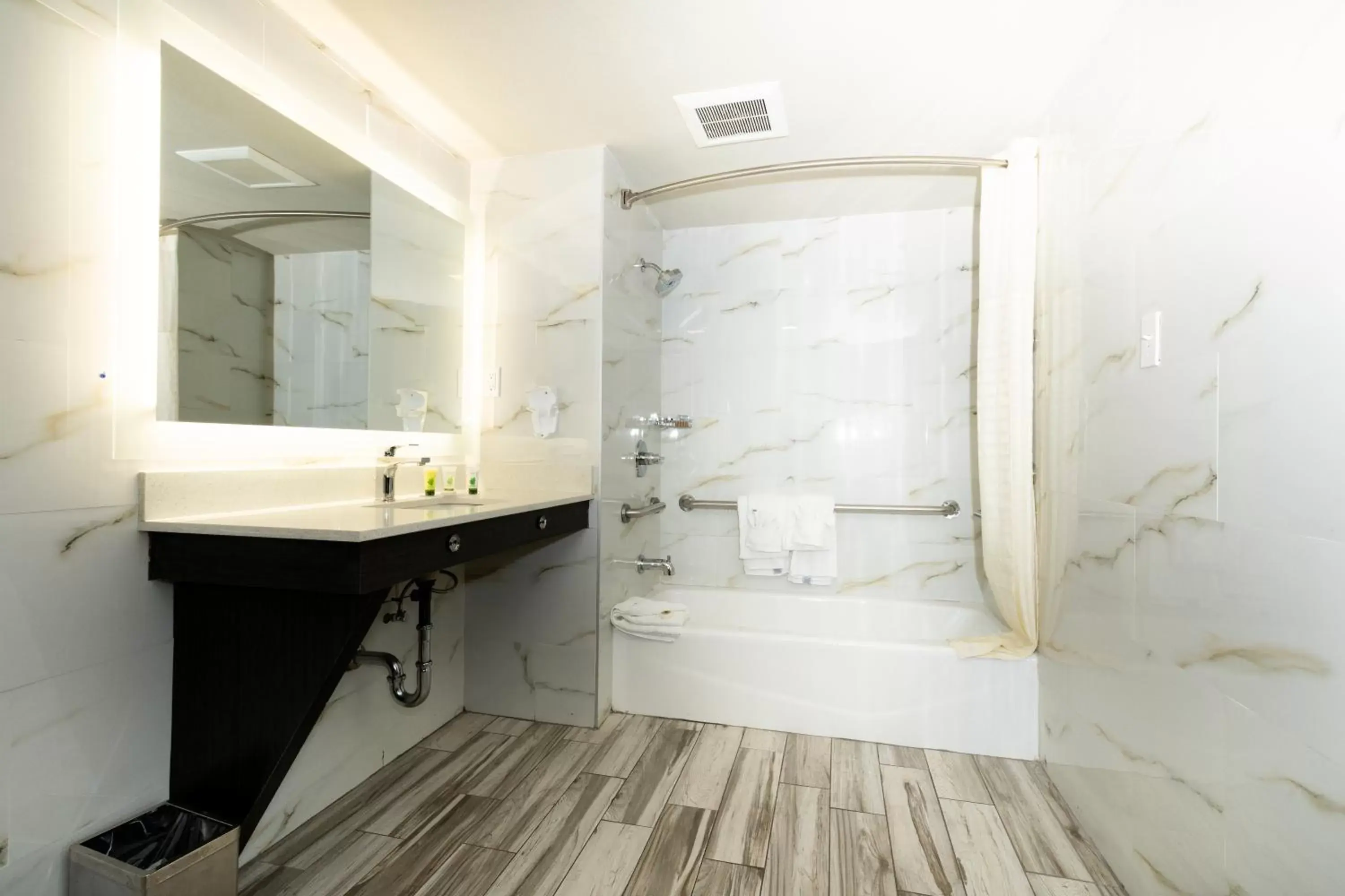 Bathroom in SureStay Plus Hotel by Best Western Point Richmond