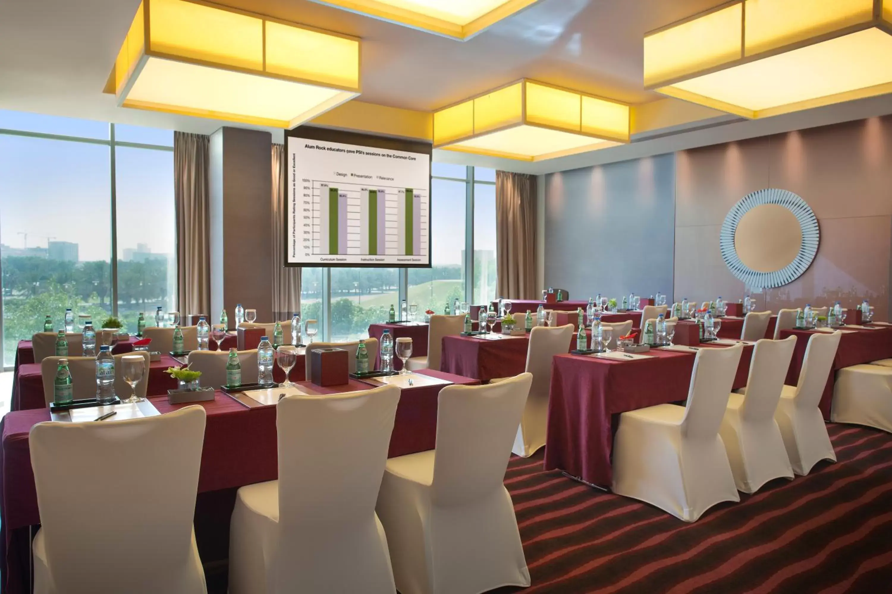 Meeting/conference room, Restaurant/Places to Eat in Park Arjaan by Rotana, Abu Dhabi