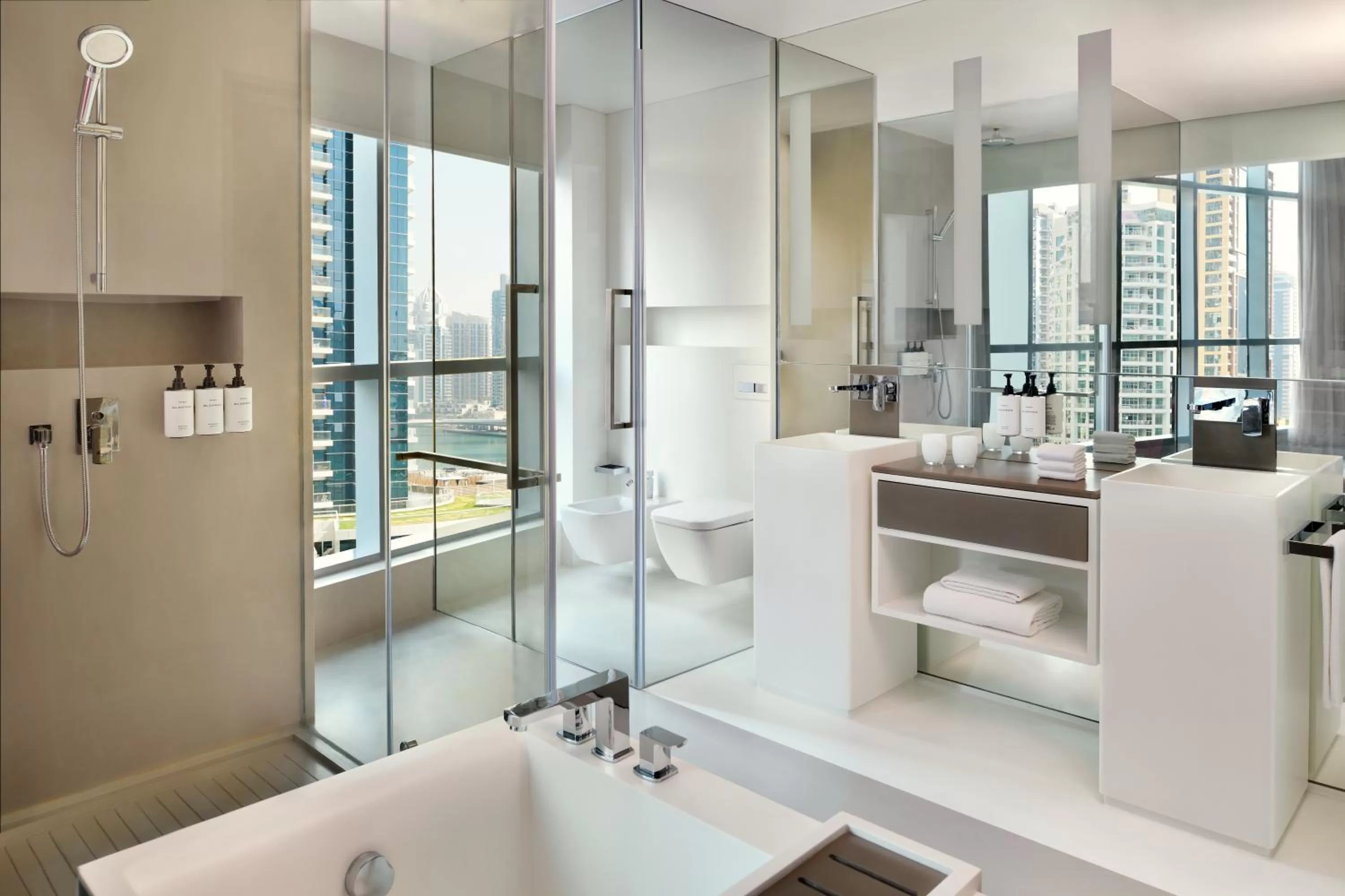 Bathroom in InterContinental Dubai Marina by IHG