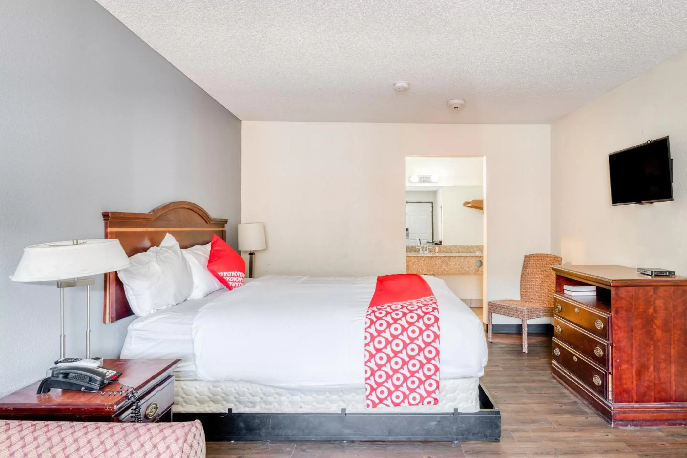 Bedroom in OYO Hotel Rosenberg TX I-69