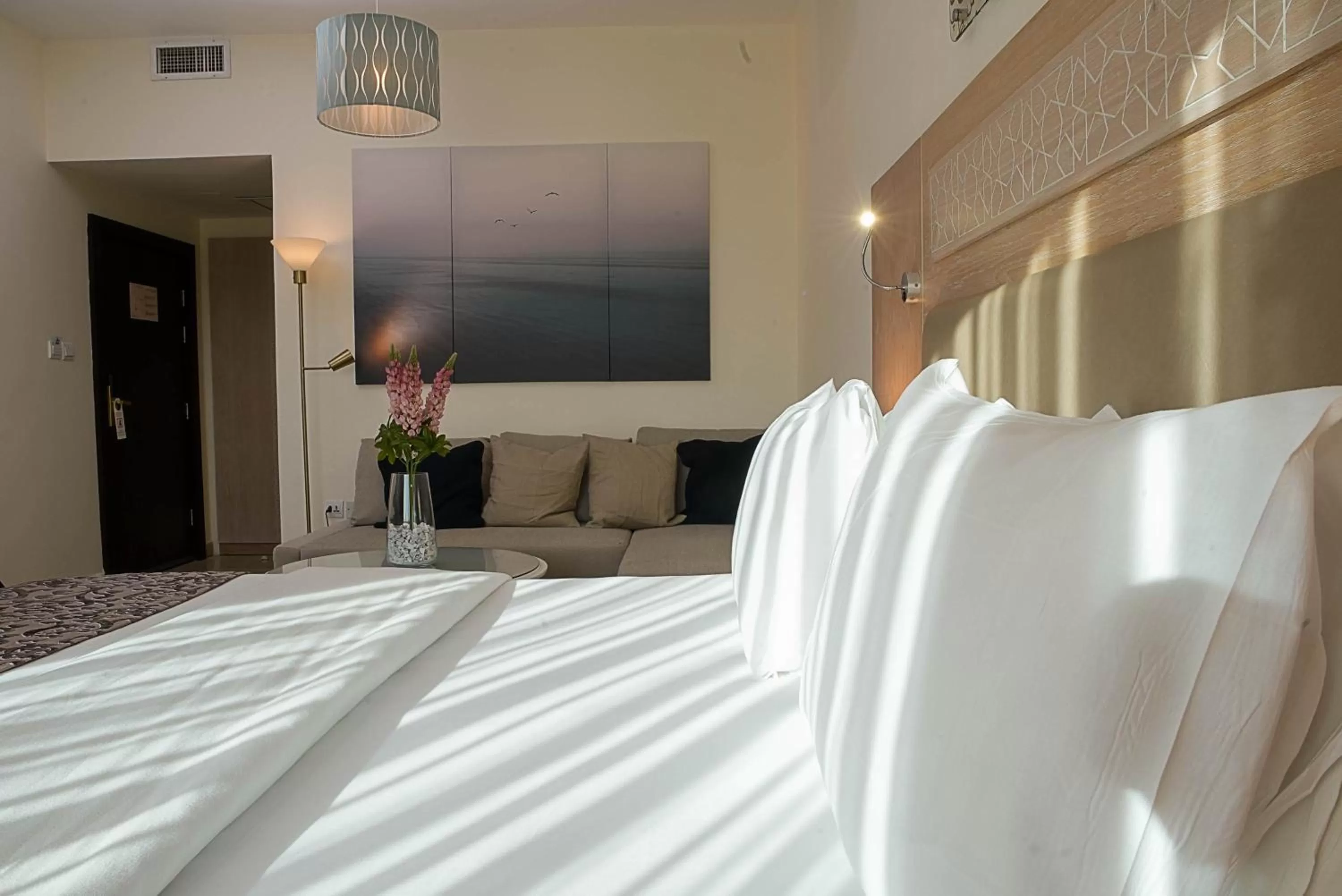 Bed in Toledo Amman Hotel