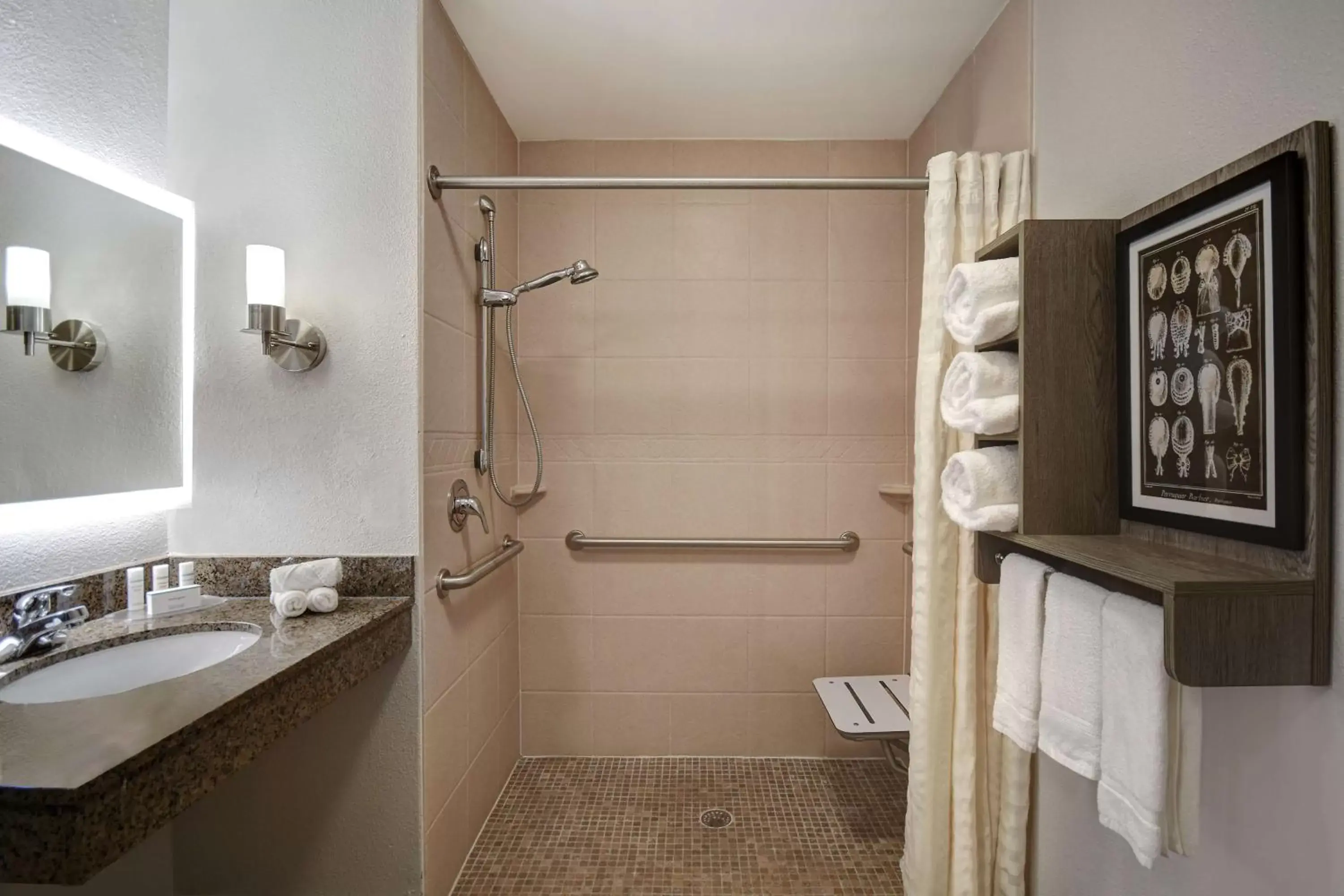 Bathroom in Homewood Suites Newport News - Yorktown by Hilton