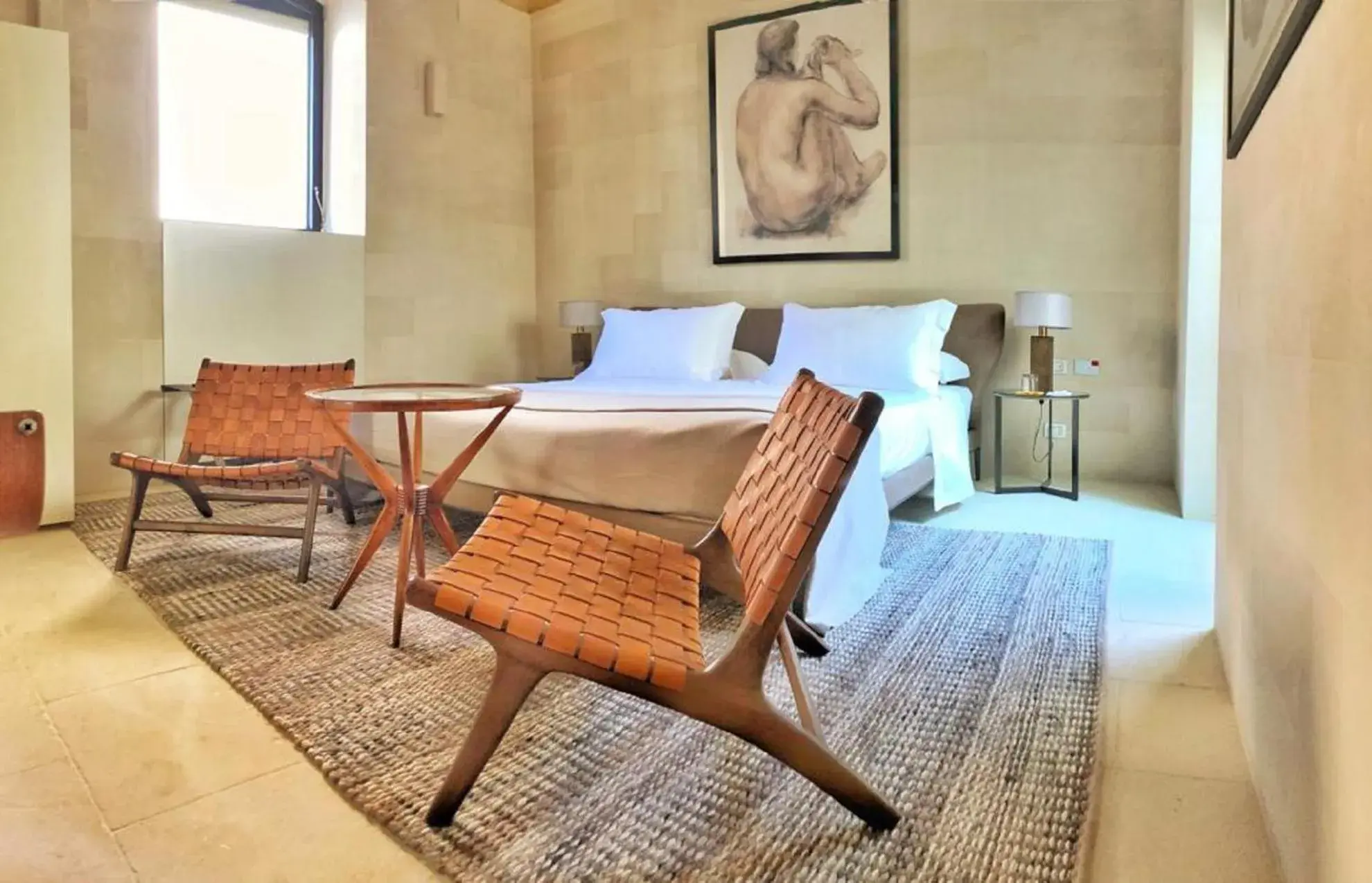 Bed in La Fiermontina - luxury home hotel