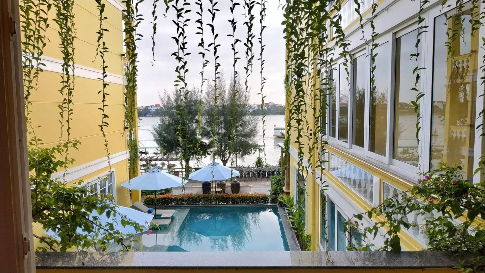 Deluxe Double Room with Pool View in TRIPLE Riverside Villa Hotel HoiAn Deluxe Double Room with Pool View in TRIPLE Riverside Villa Hotel HoiAn