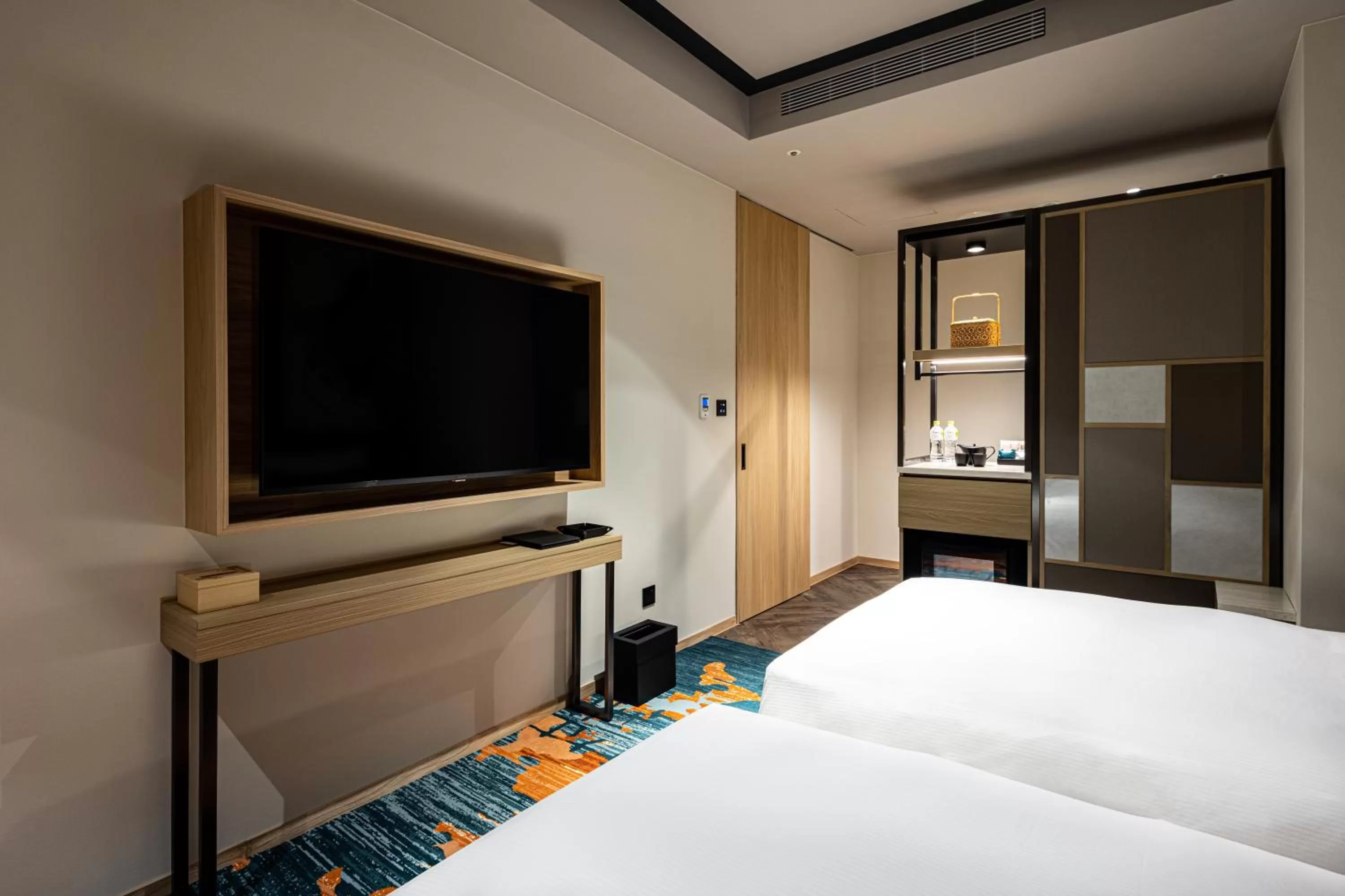 Bed in Solaria Nishitetsu Hotel Taipei Ximen