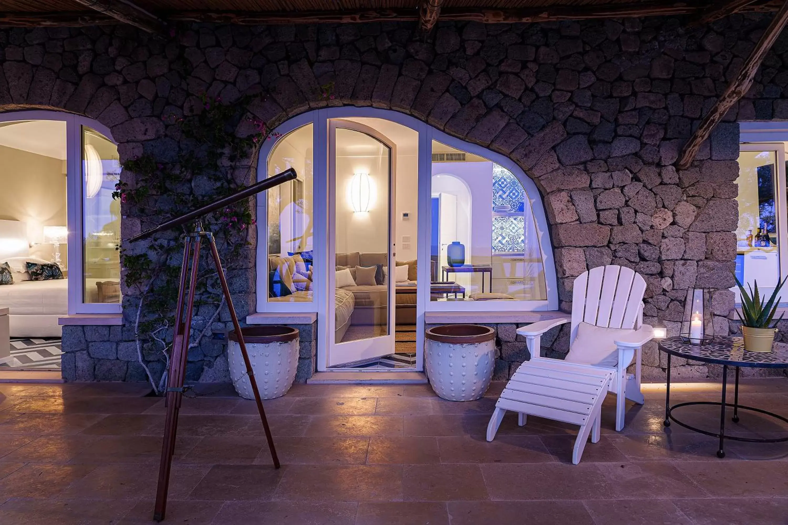 Patio in Costa Del Capitano Seaview Suites & Villas