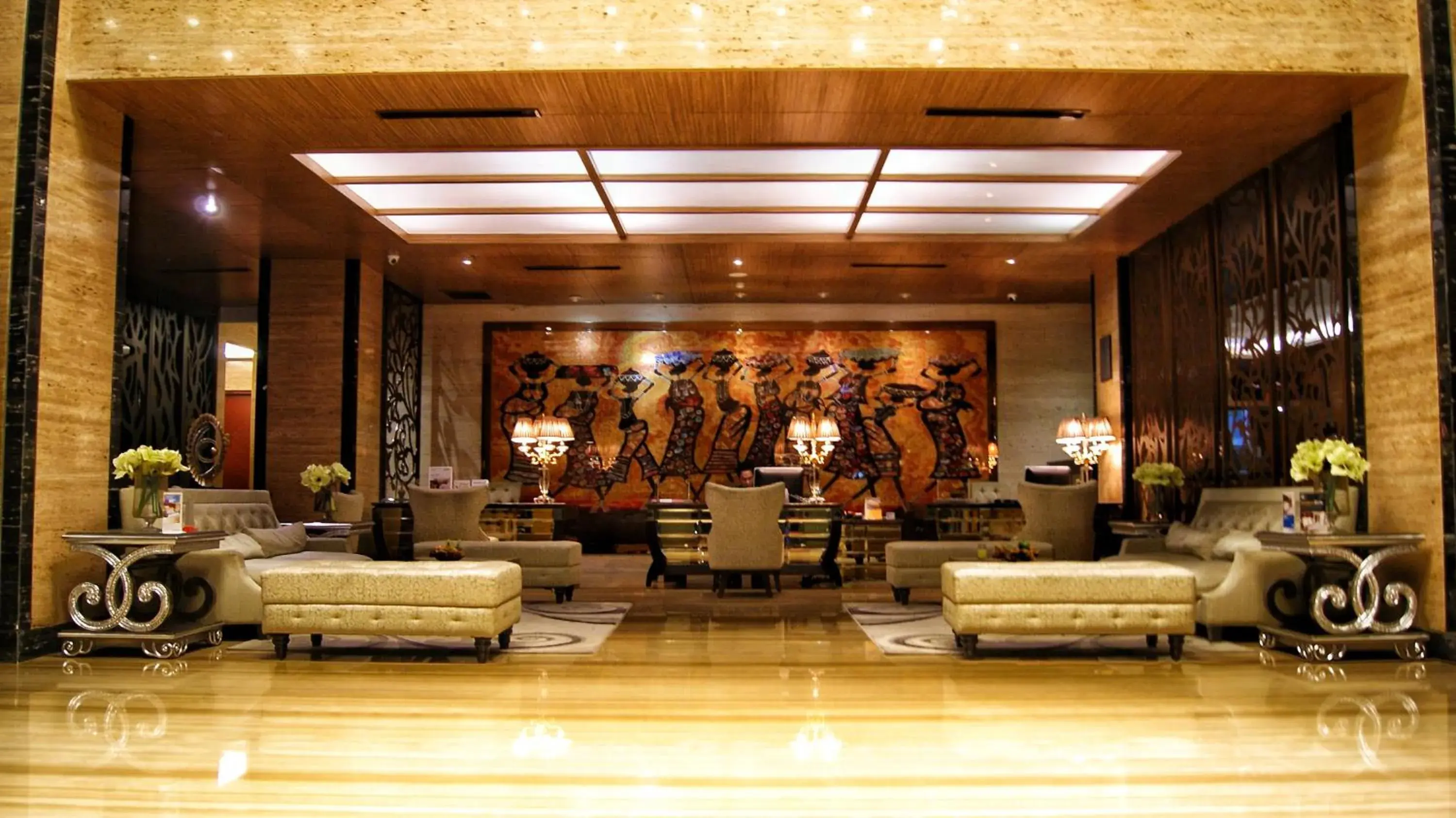 Lobby or reception in Belviu Hotel Bandung