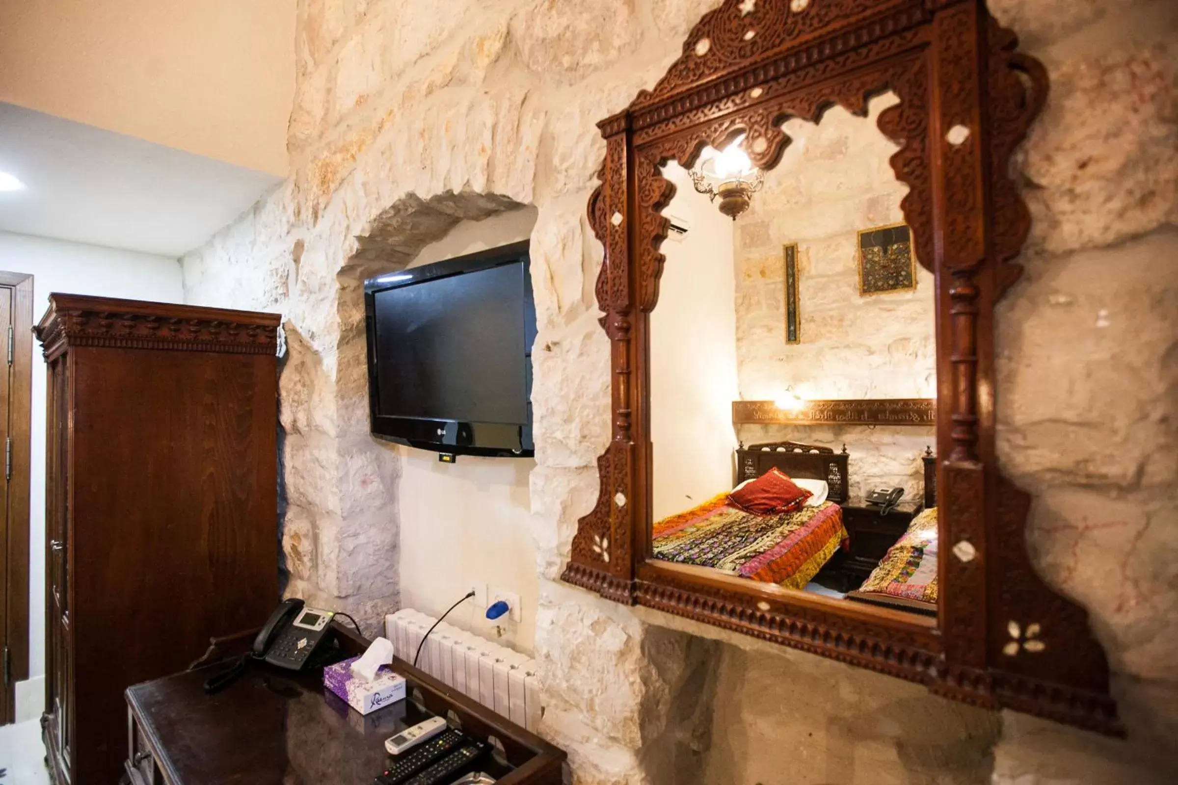 Decorative detail, TV/Entertainment Center in Jerusalem Hotel