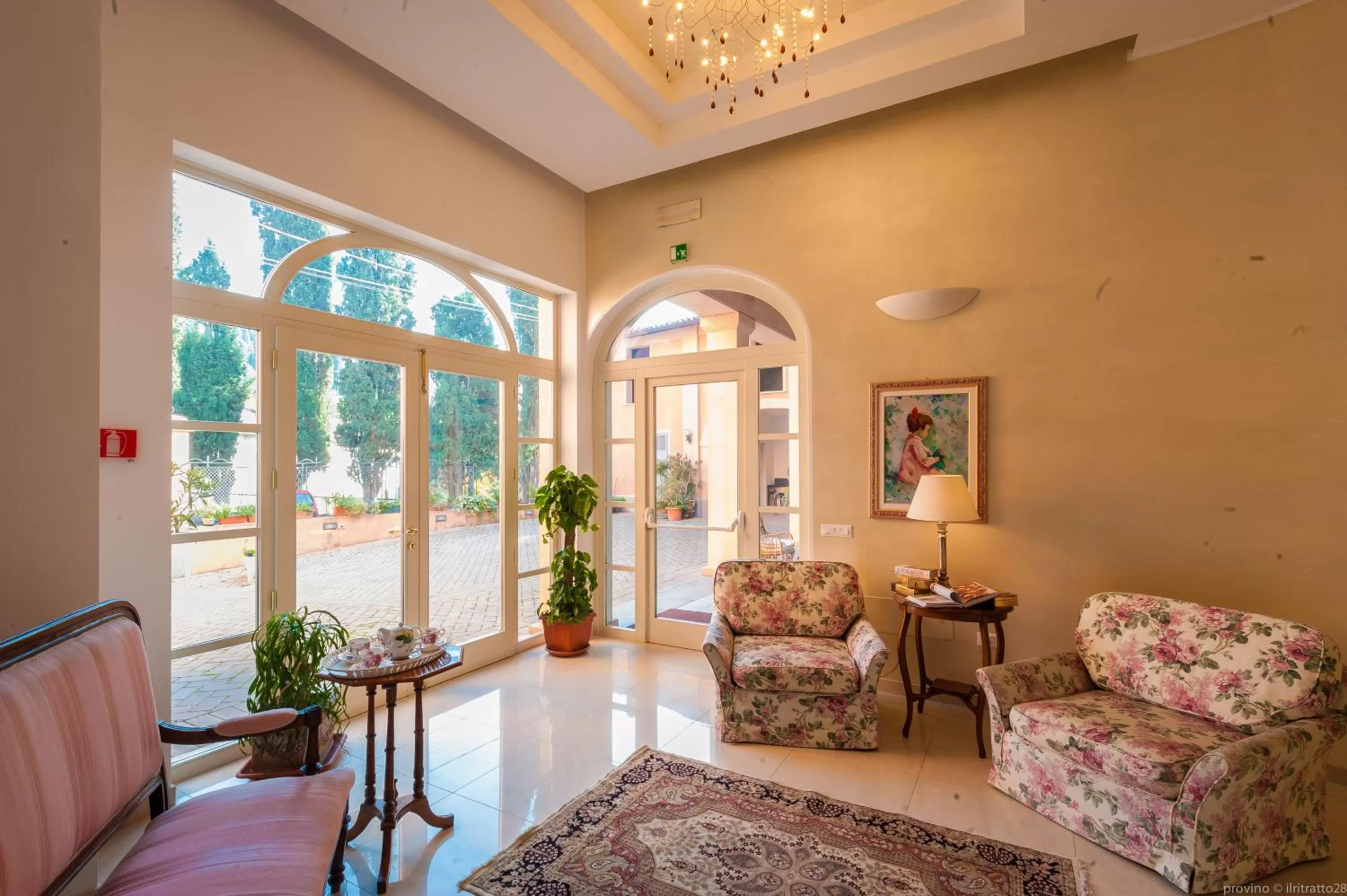 Lobby or reception in Hotel Ristorante Alla Vittoria