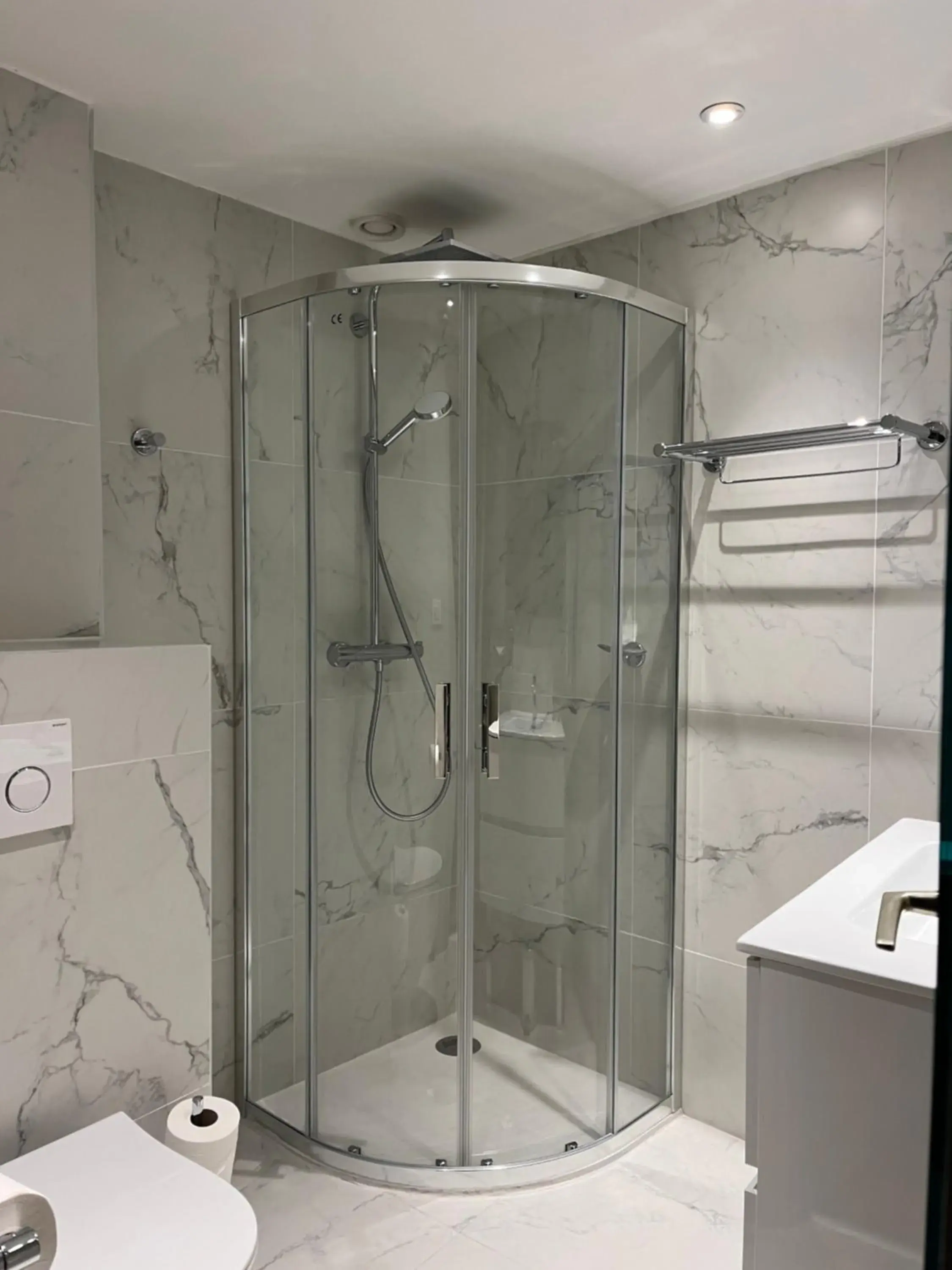 Shower, Bathroom in Cannes Center Univers Hotel (future Mercure)