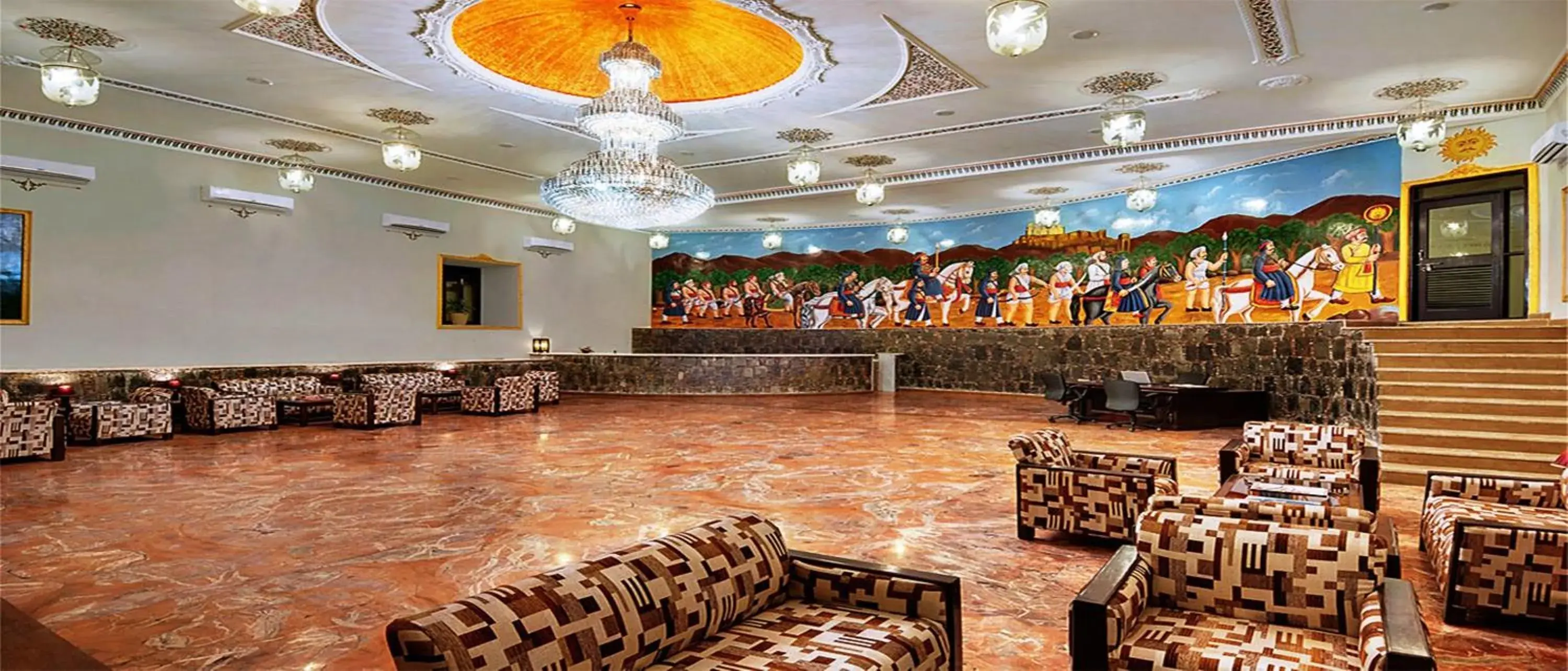 Lobby or reception in The Amargarh Lobby or reception in The Amargarh