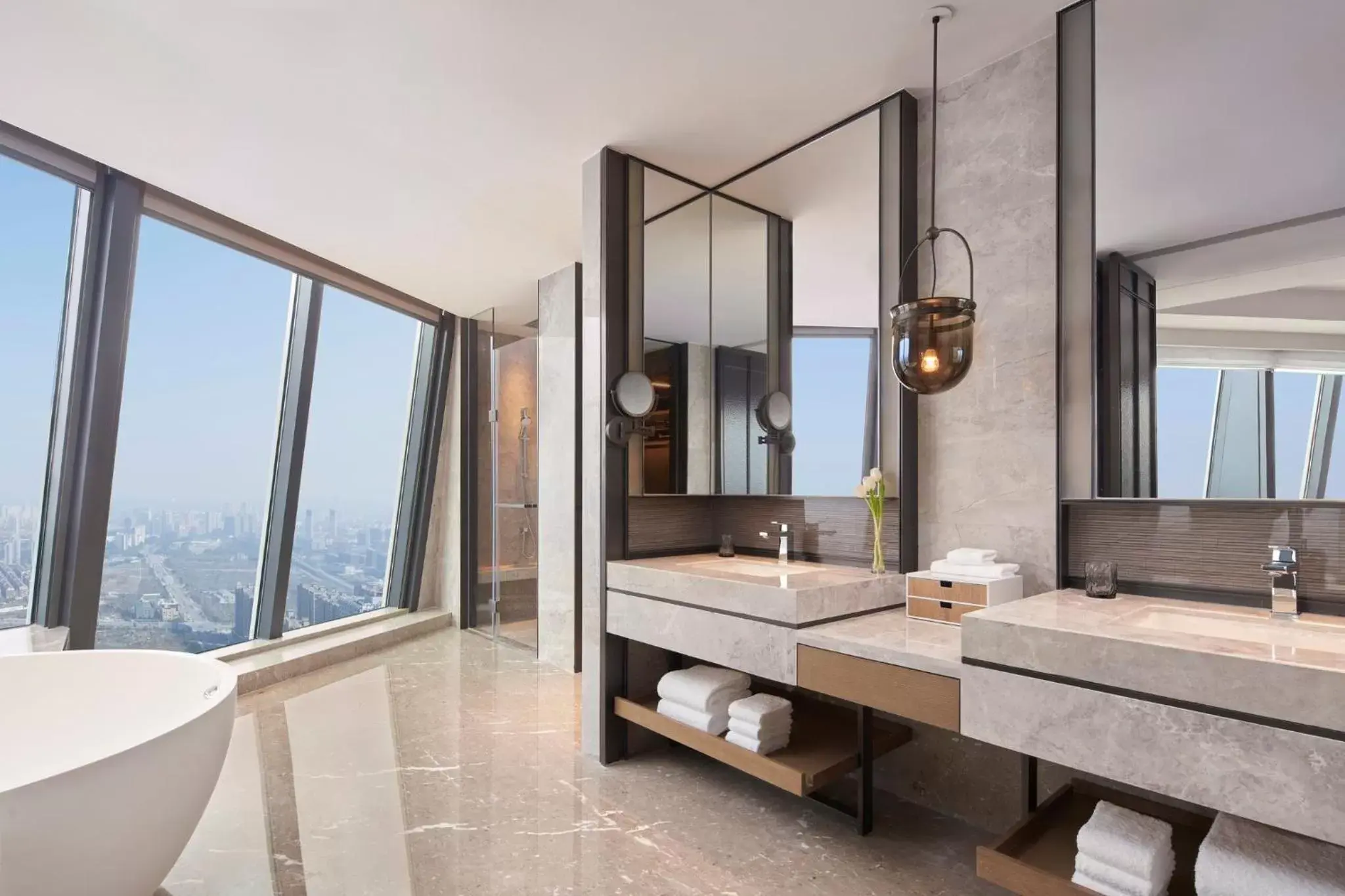 Photo of the whole room, Bathroom in Jinhua Marriott Hotel