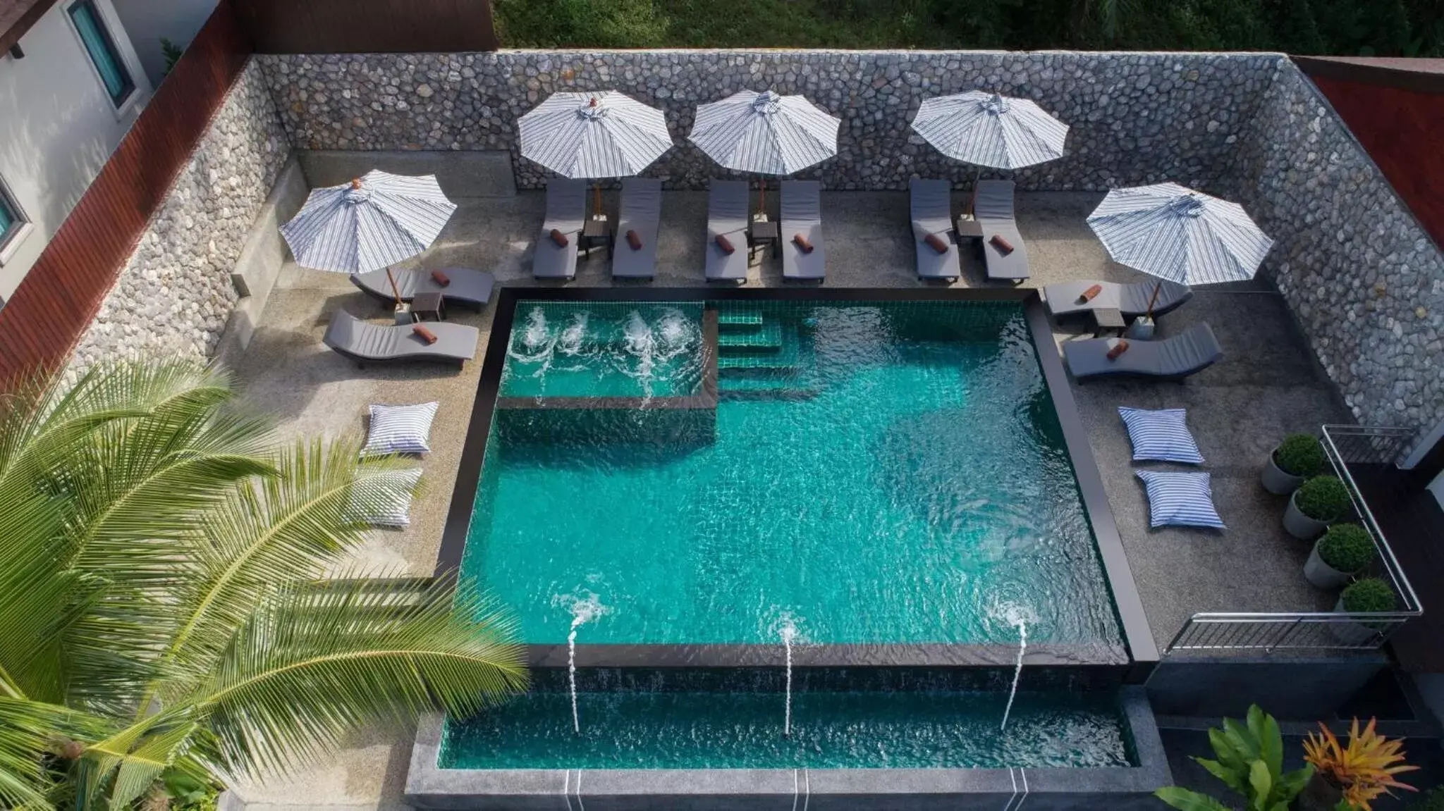 Bird's eye view, Pool View in De Malee Pool Villas - SHA Extra Plus