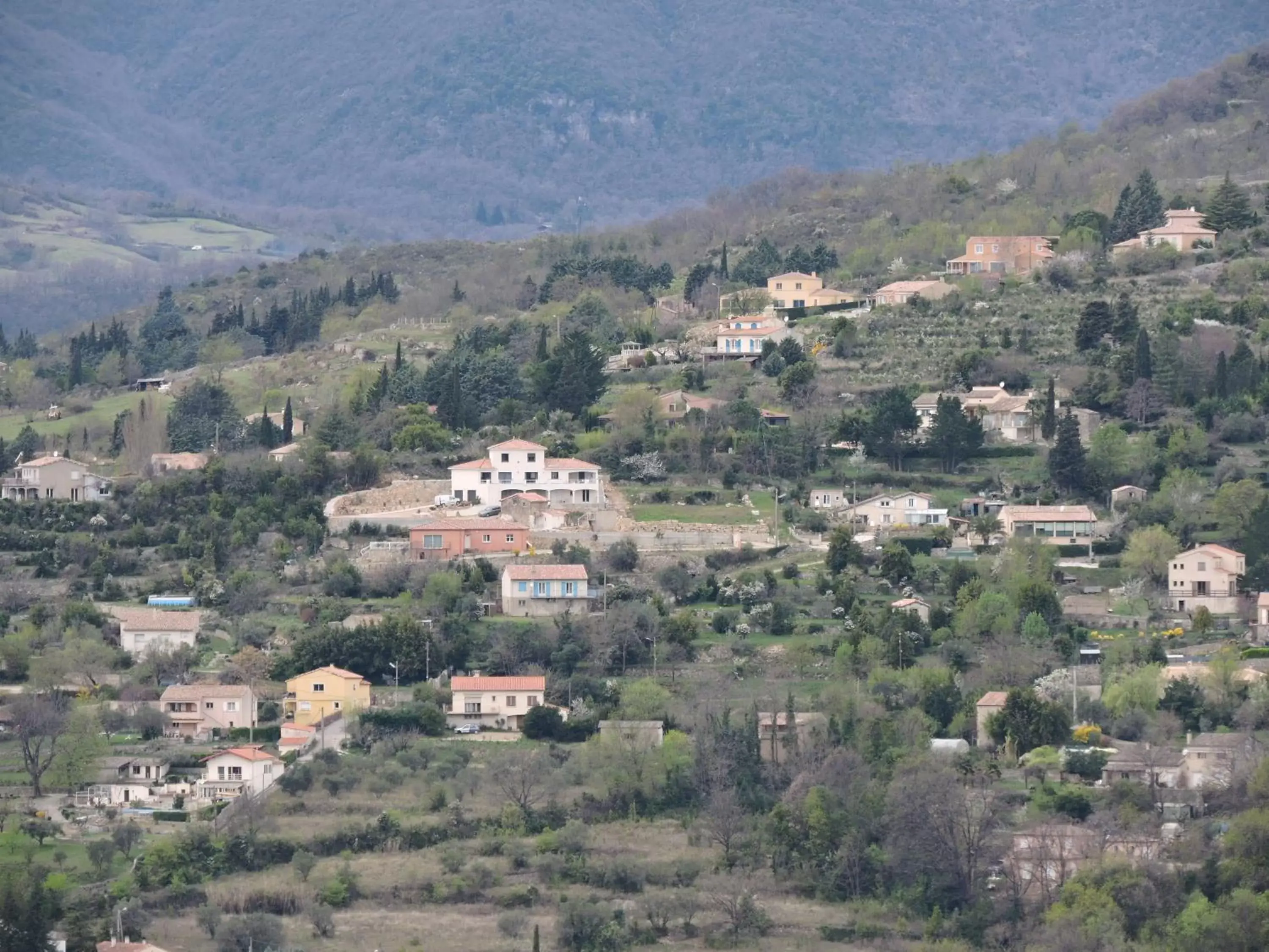 Property building, Bird's-eye View in L'Auberge du Mazet