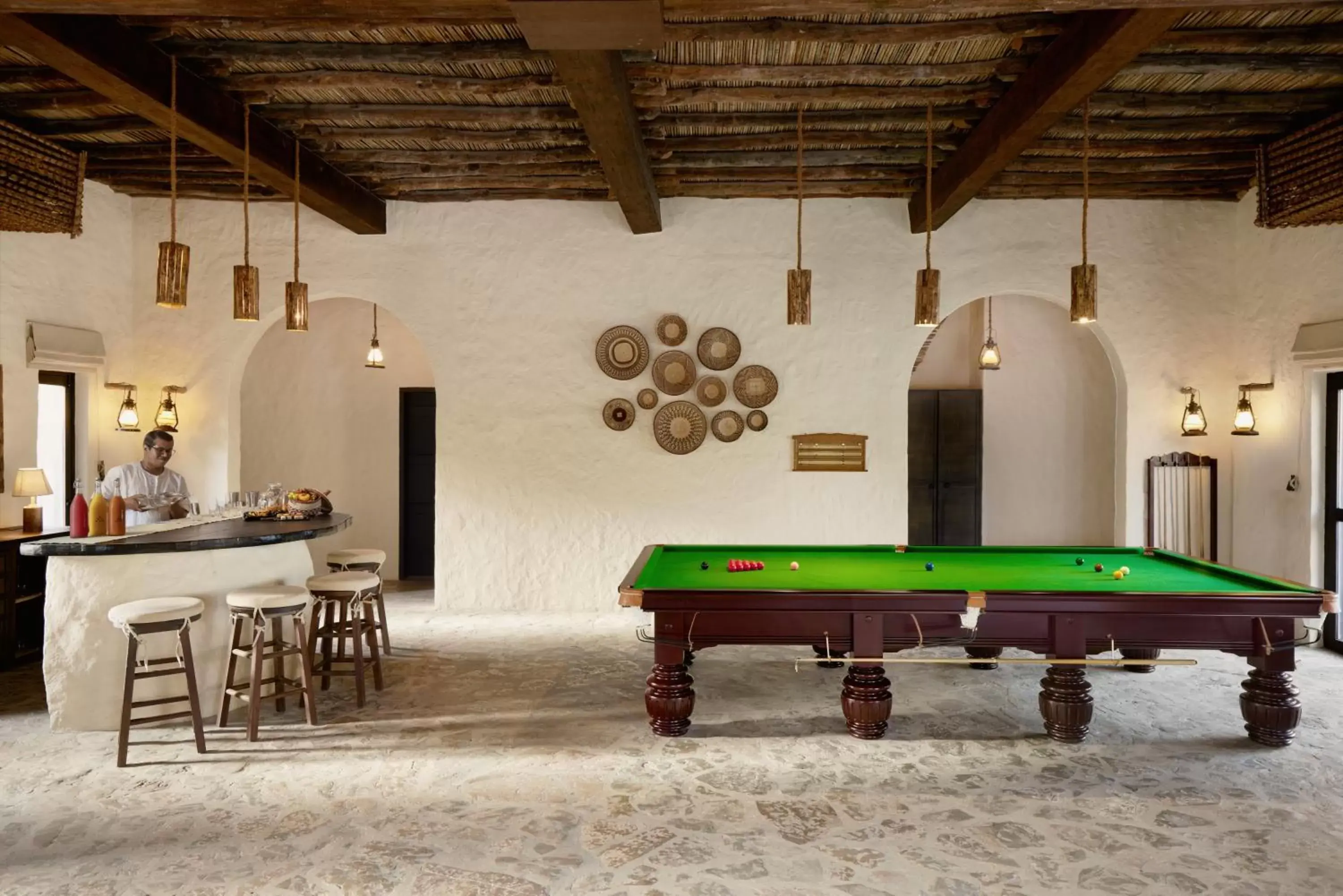 Game Room, Billiards in Six Senses Zighy Bay