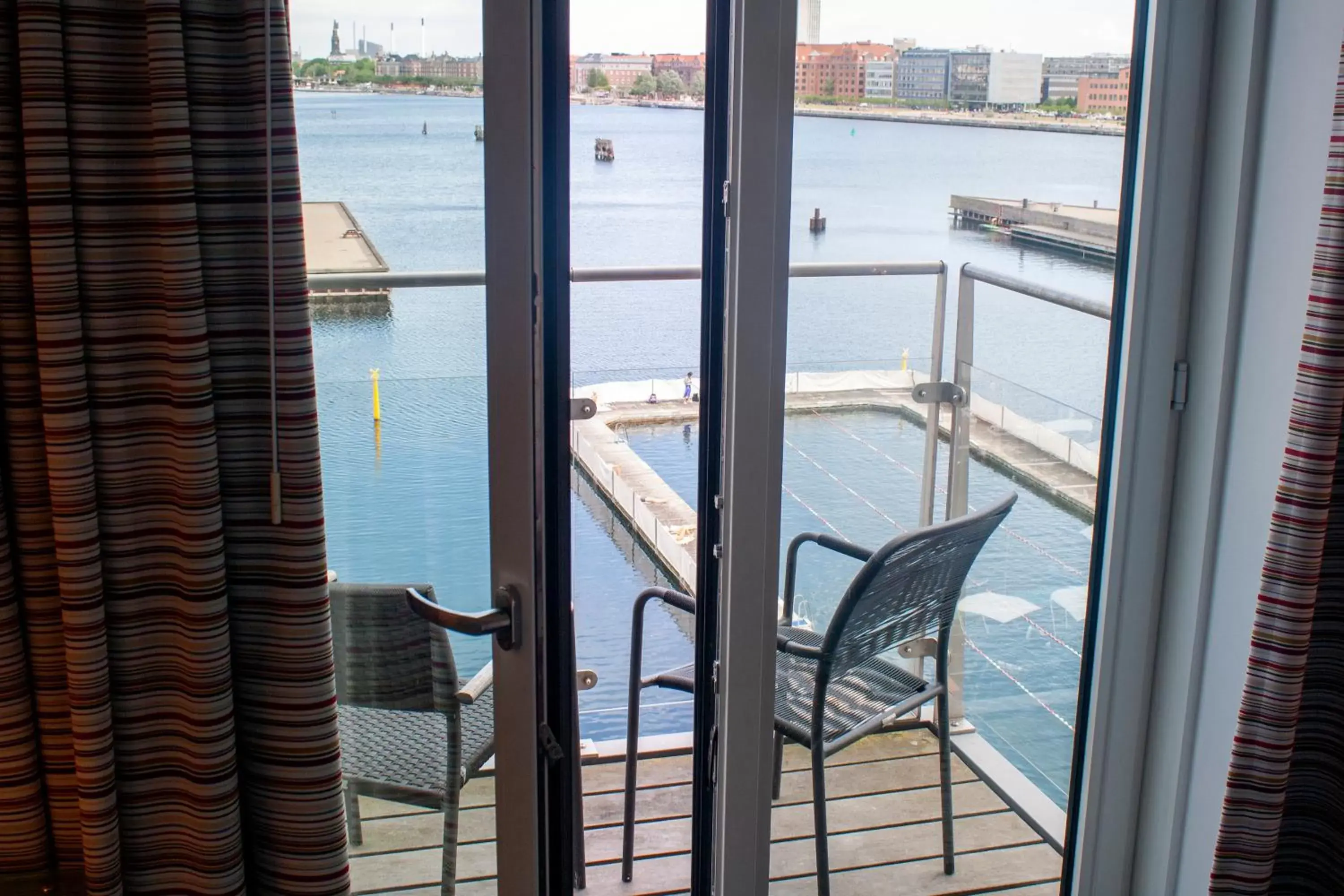 Balcony/Terrace, Pool View in Copenhagen Island Hotel