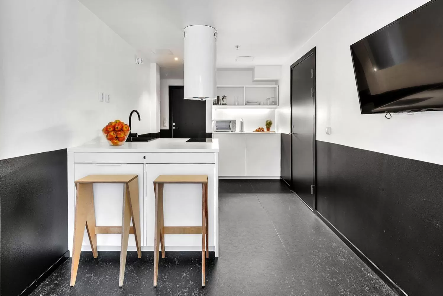 Kitchen or kitchenette in Forenom Aparthotel Oslo