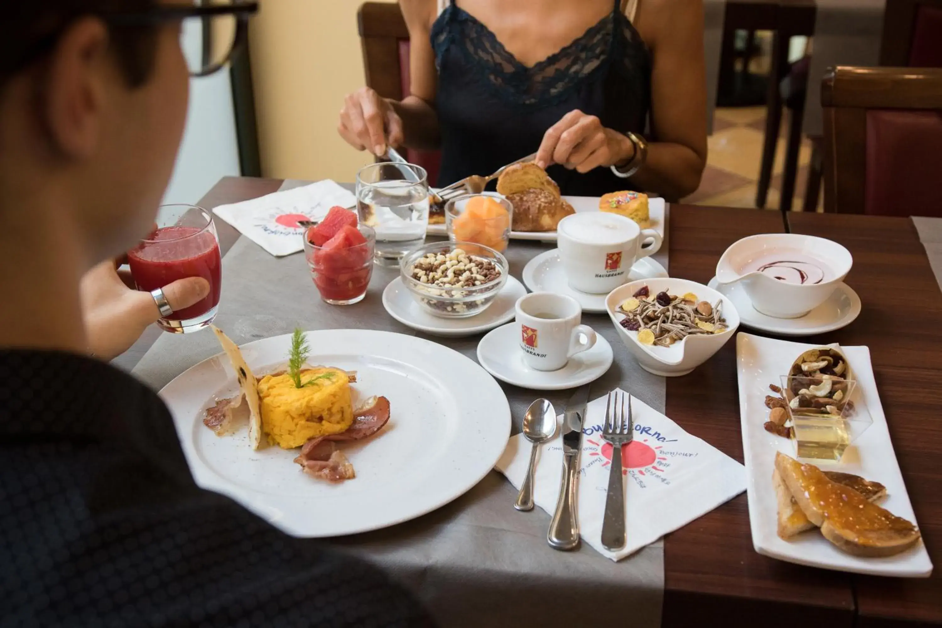 Italian breakfast in Hotel Dei Platani