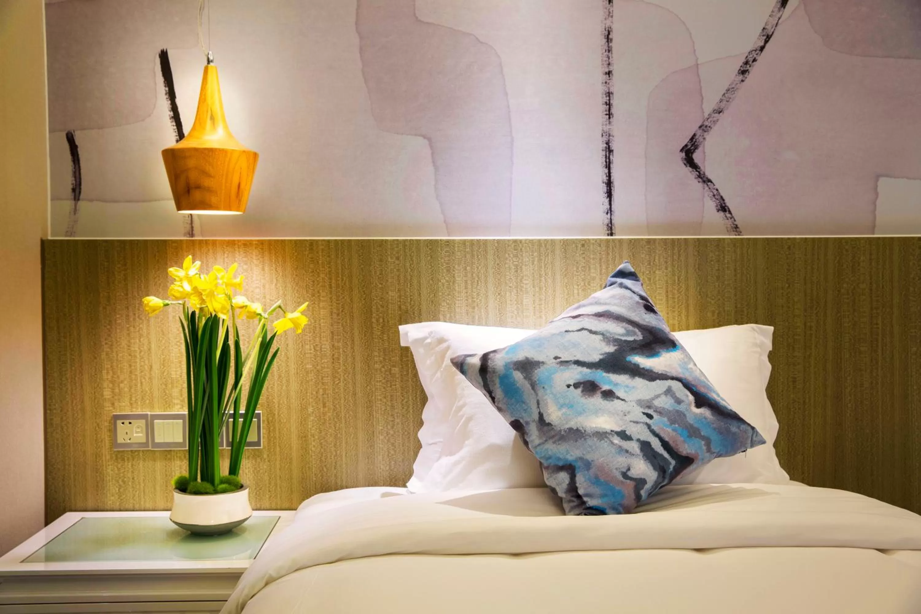 Bed in Paco Hotel Gangding Metro Guangzhou