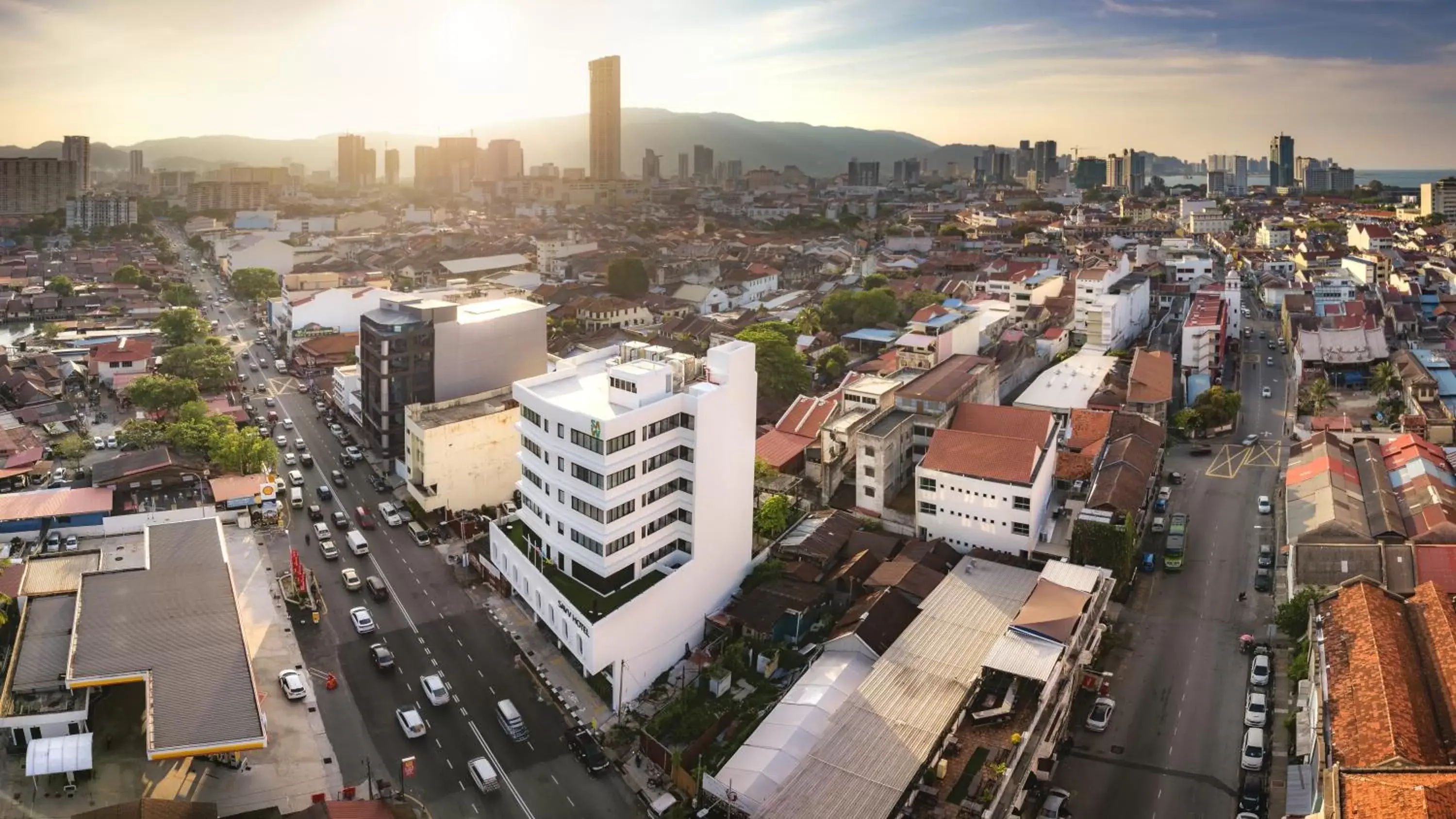 Facade/entrance, Bird's-eye View in SAVV HOTEL