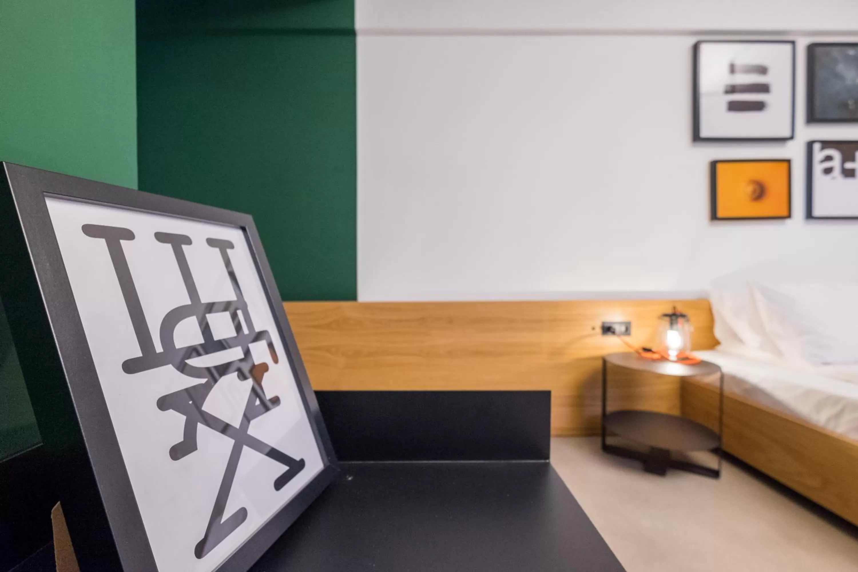 Bed in R34 Boutique Hotel