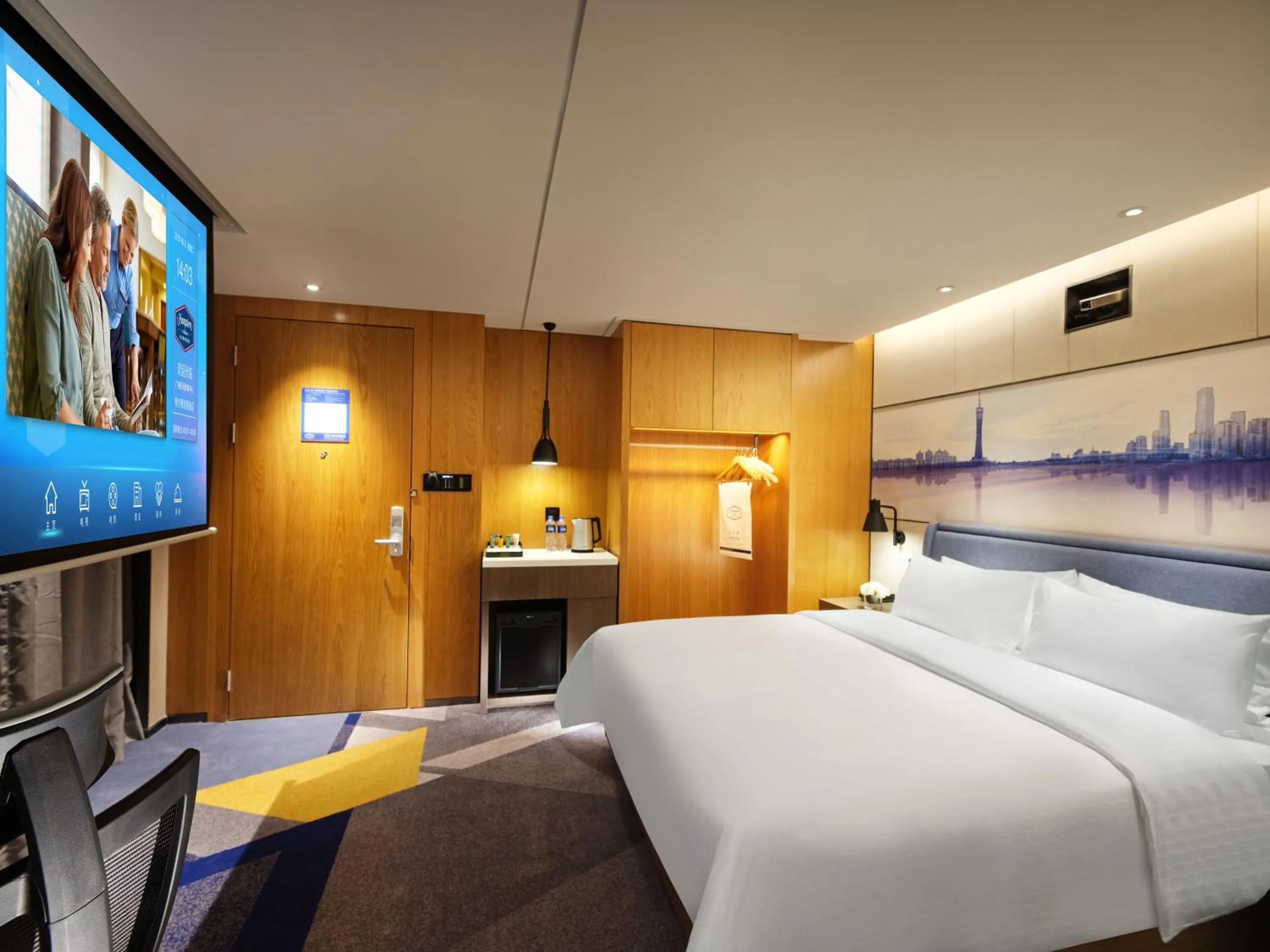 Bed in Hampton by Hilton Guangzhou Tianhe Sports Center