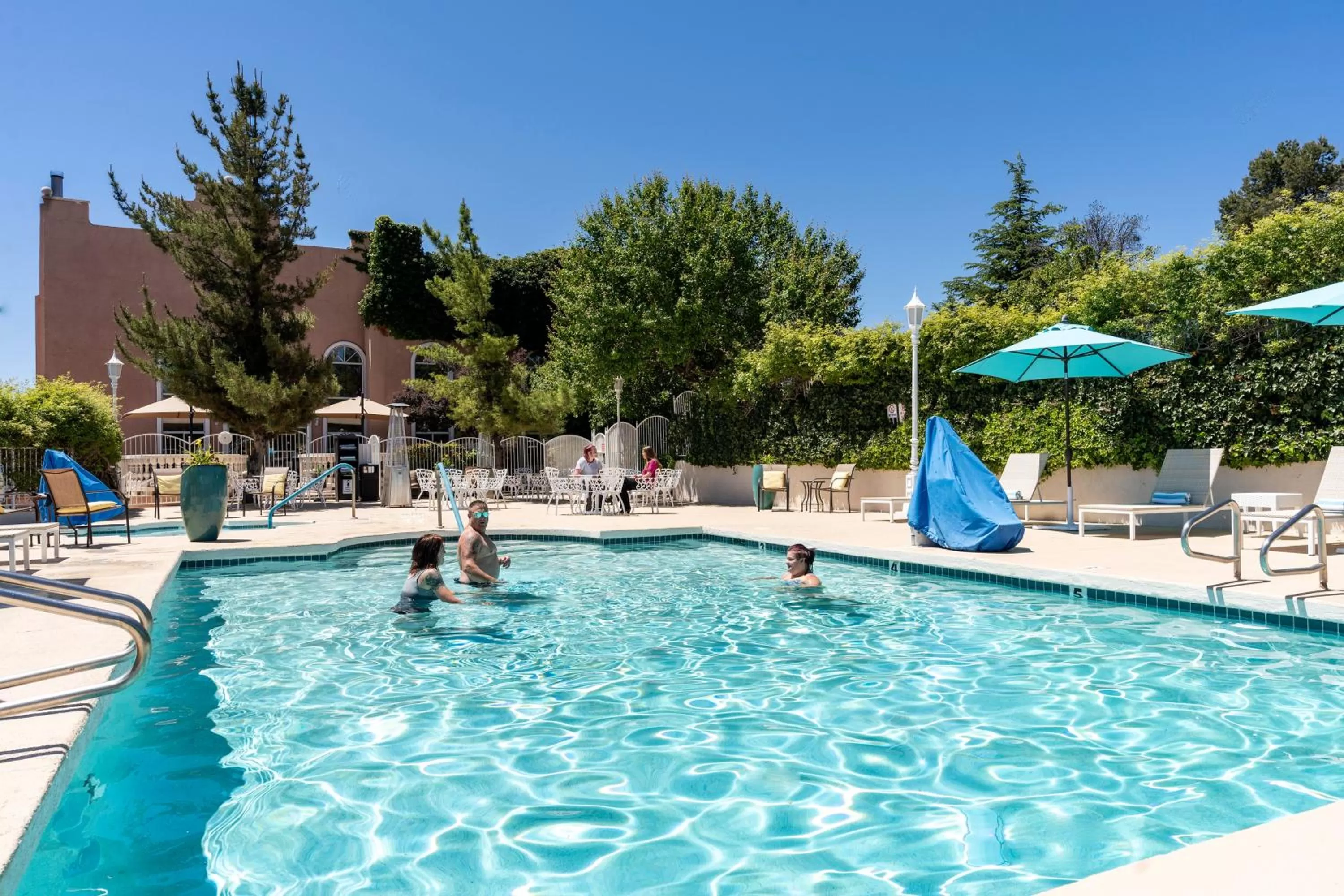 People in Forest Villas Hotel