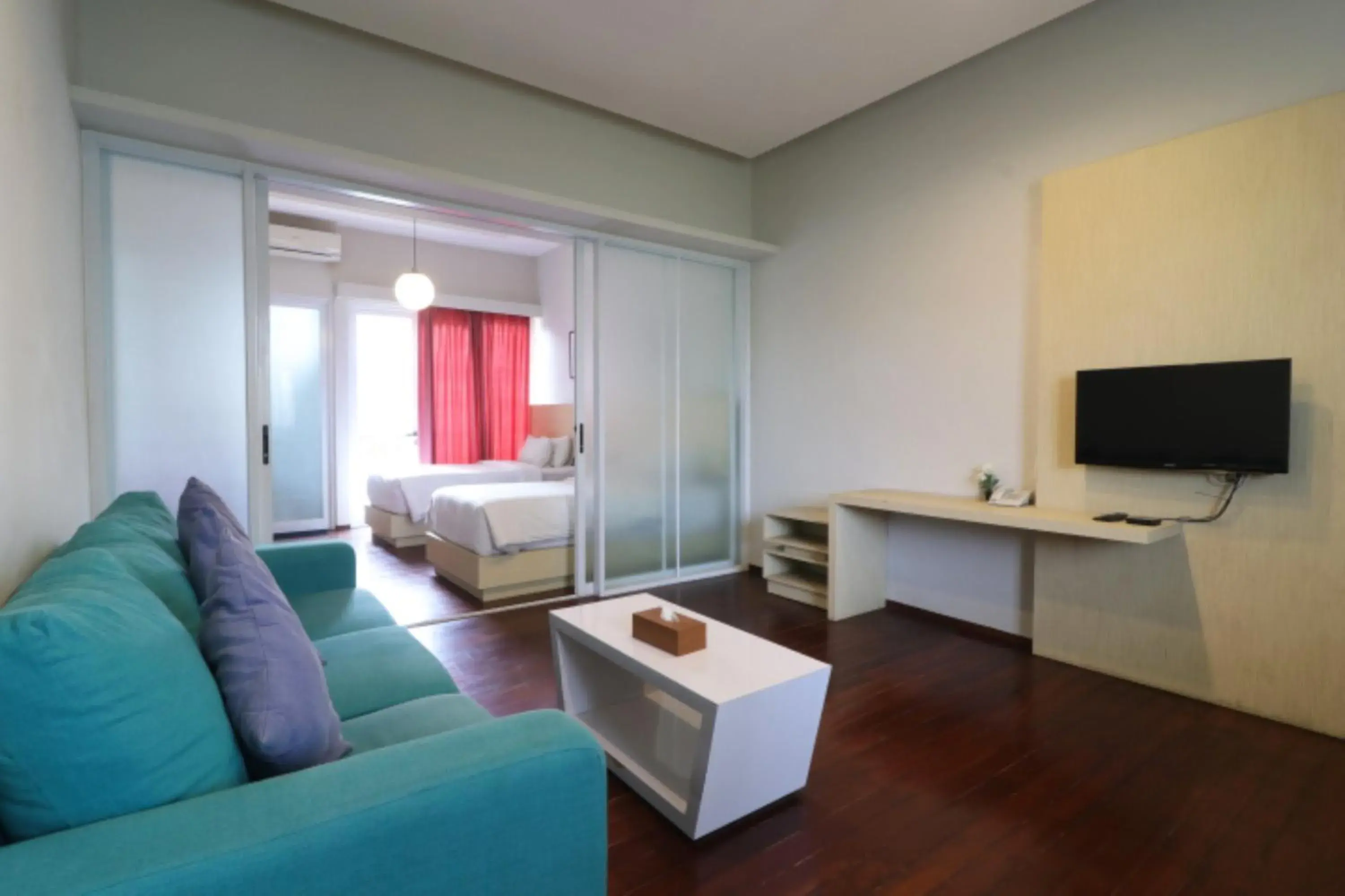 Living room, Seating Area in Pejaten Valley Residence