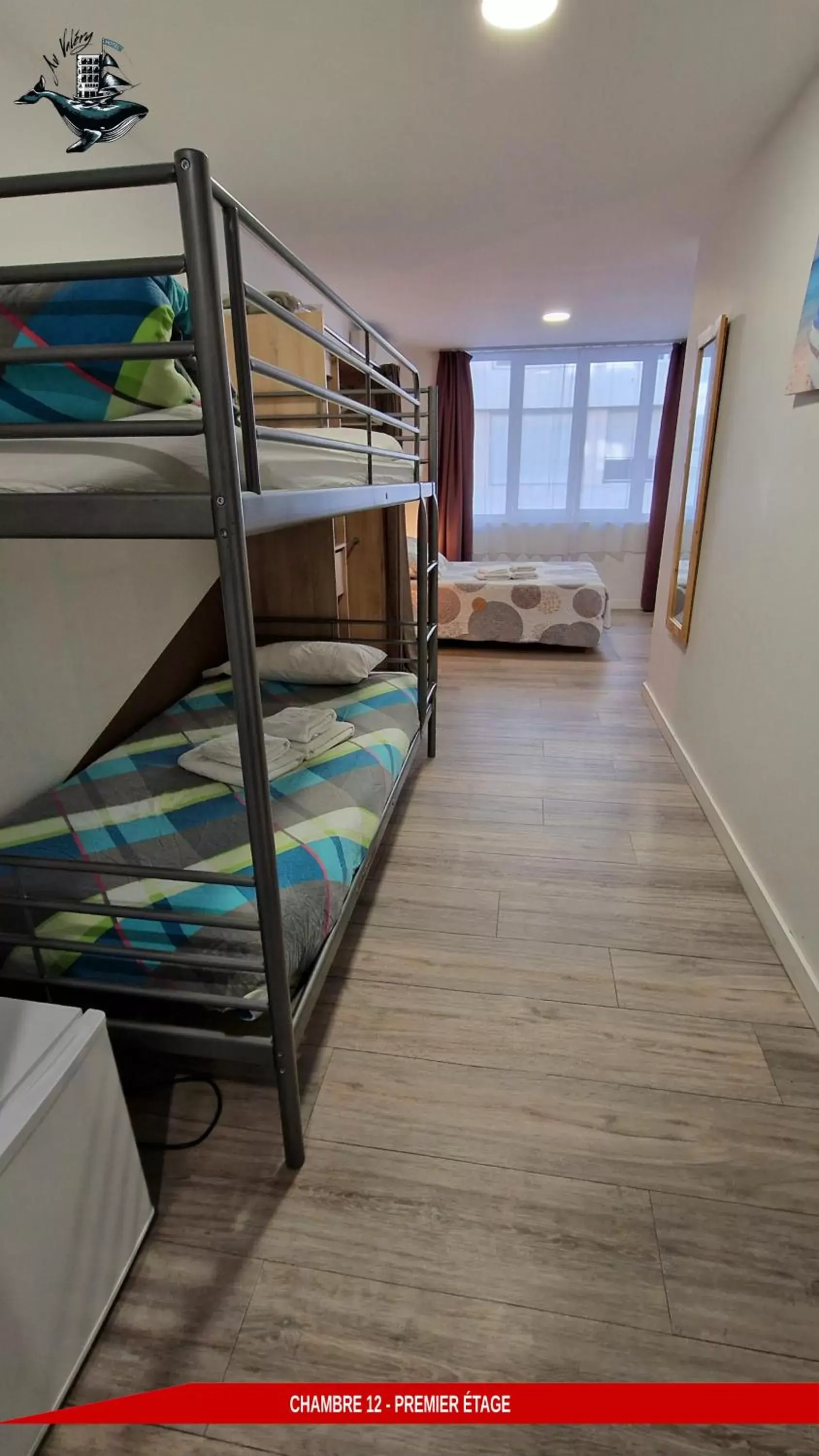 Quadruple Room in Hôtel Au Valéry Quadruple Room in Hôtel Au Valéry